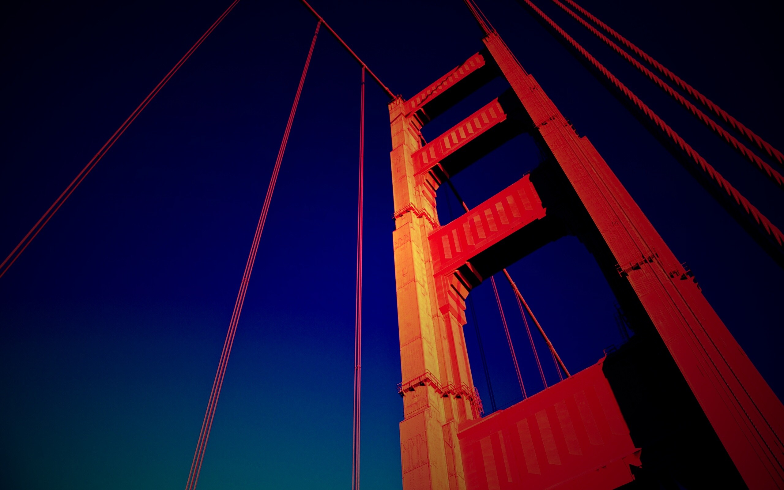 Опора моста Золотые Ворота обои