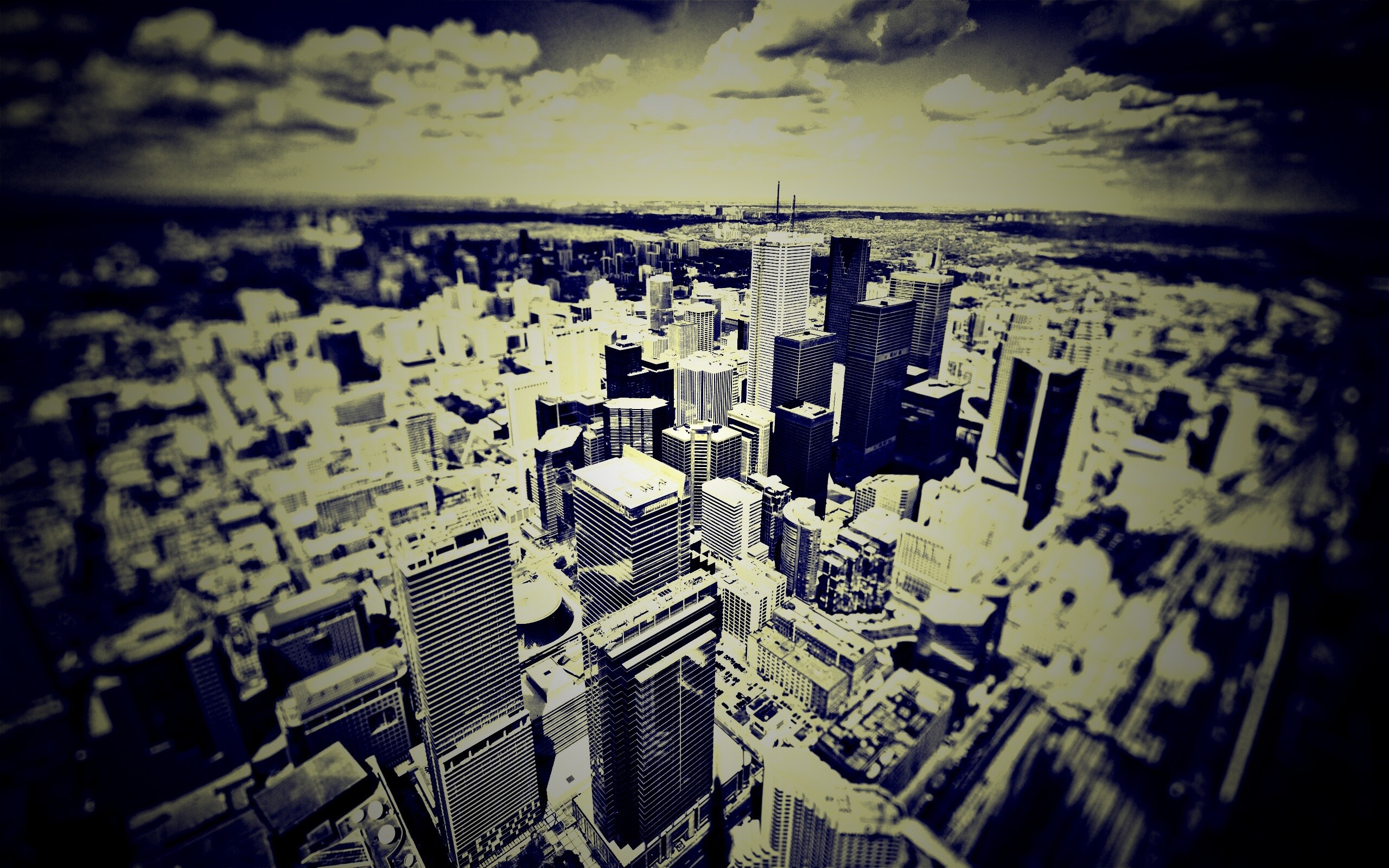 ЧБ фото города обои