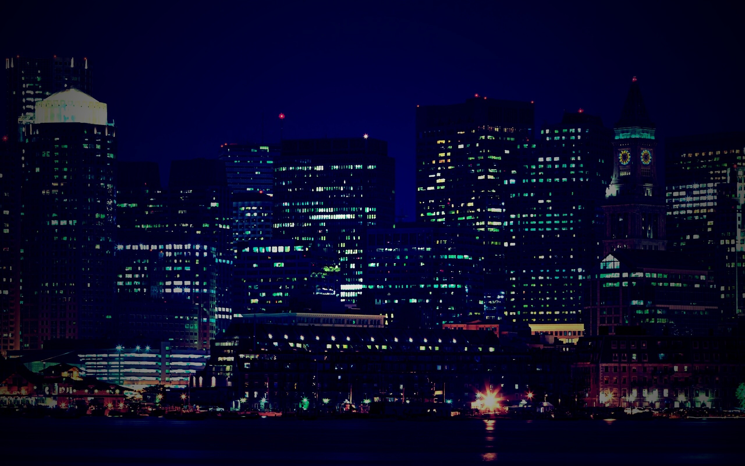 Панорама города обои