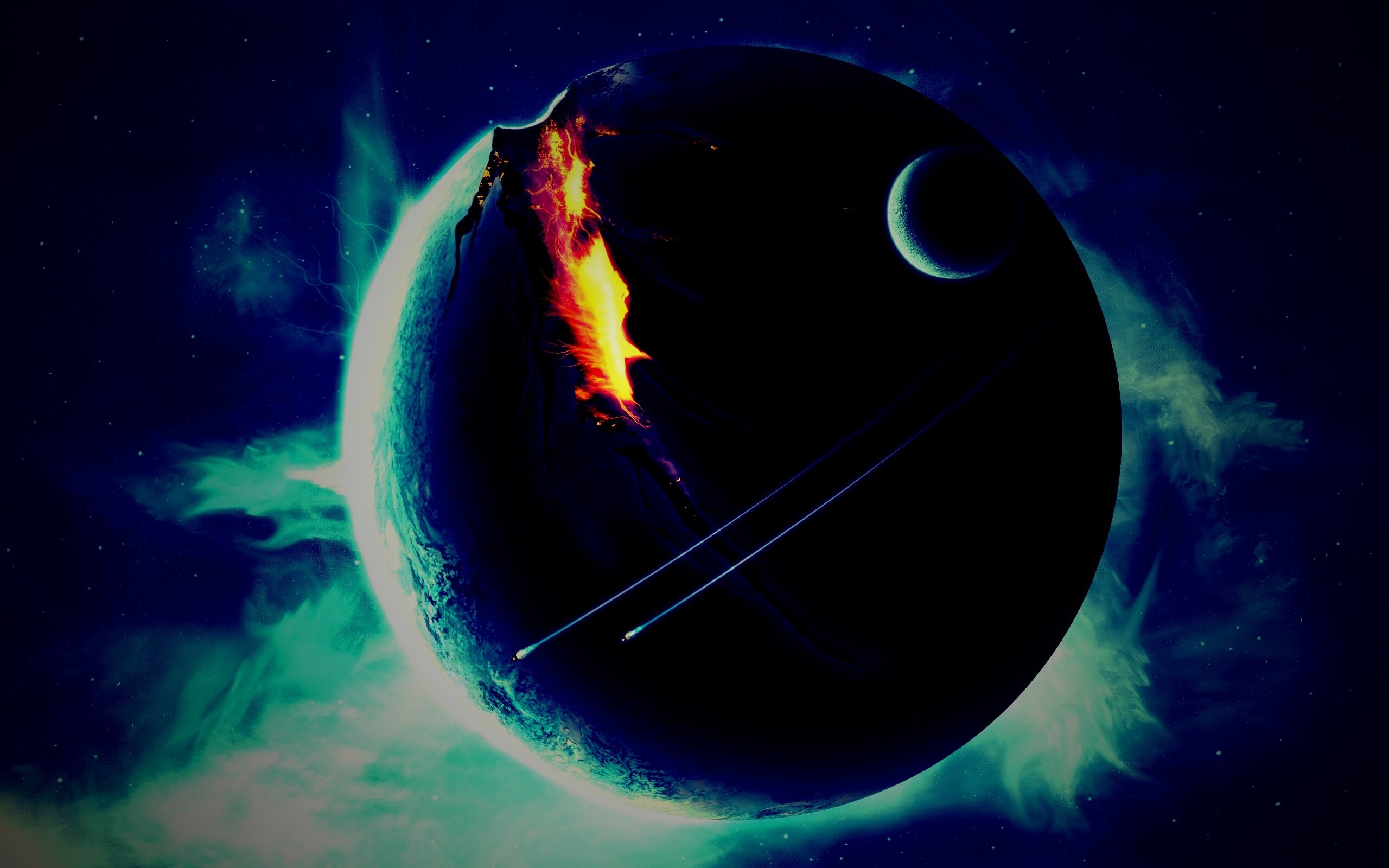 Эвакуация с гибнущей планеты обои