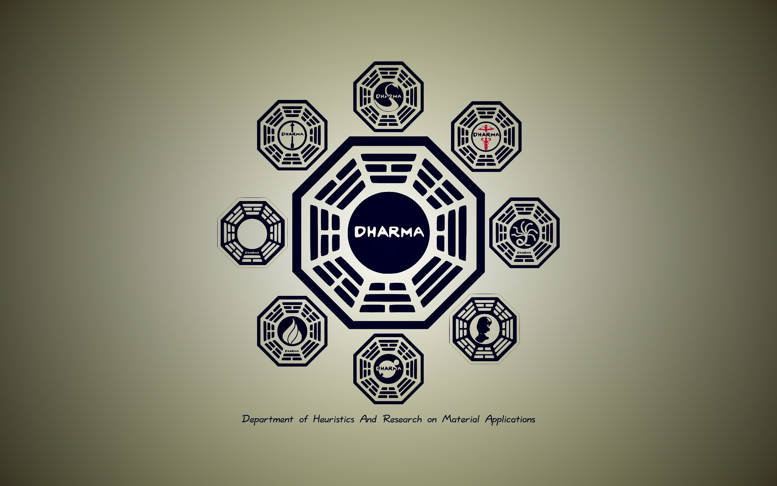 Логотипы станций Дхарма обои