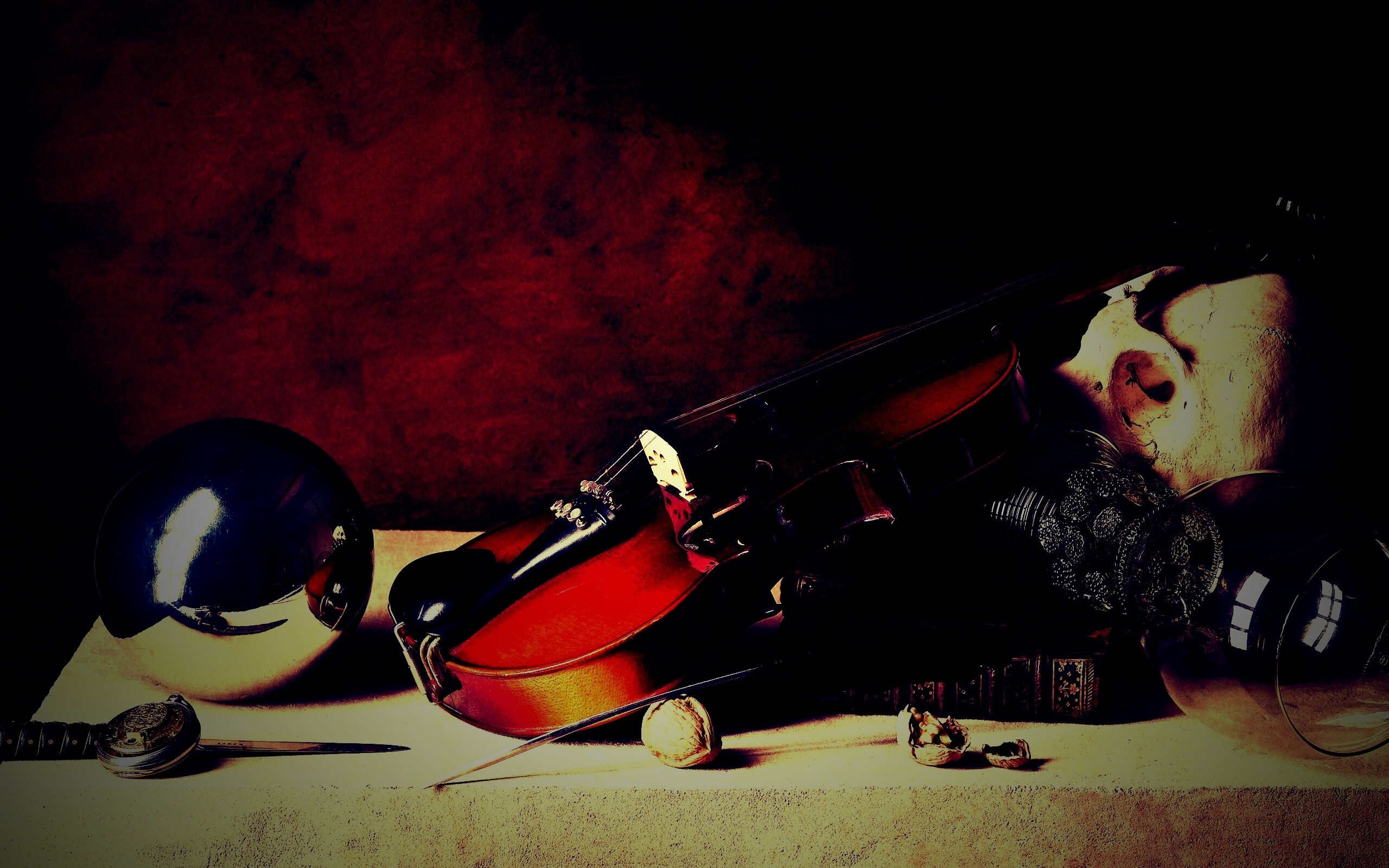 Композиция со скрипкой обои