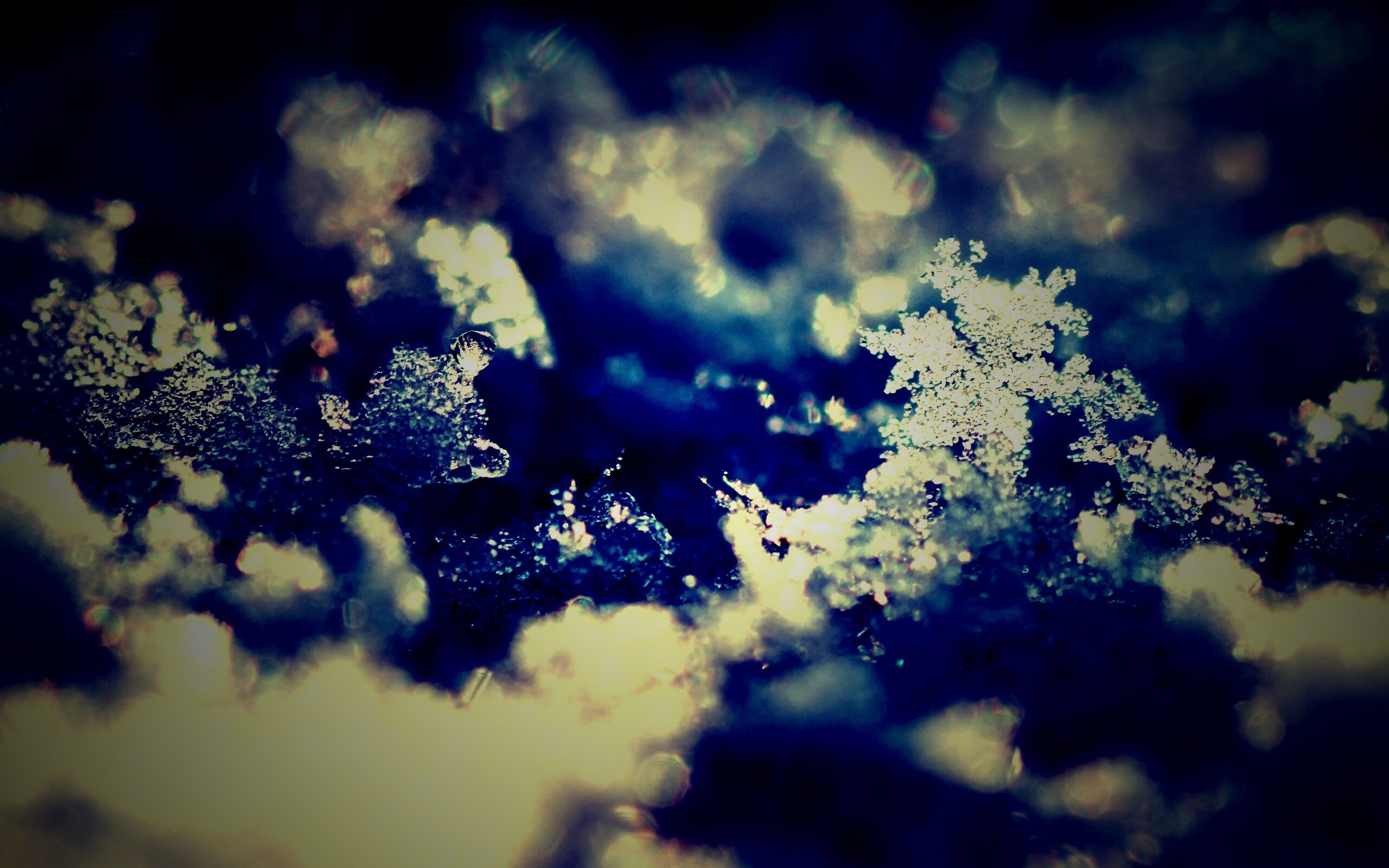 Макро фото снега обои