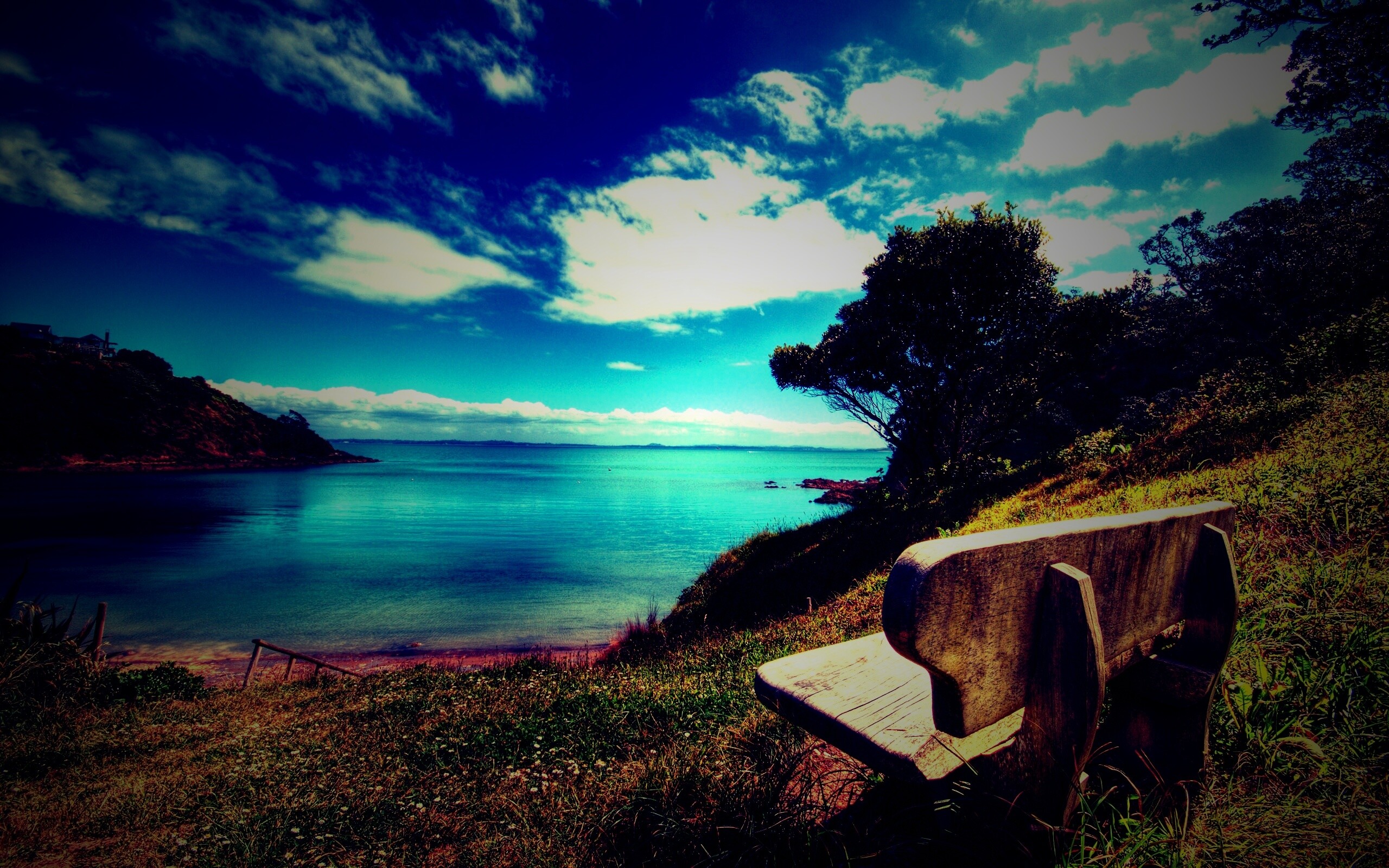 С видом на море обои