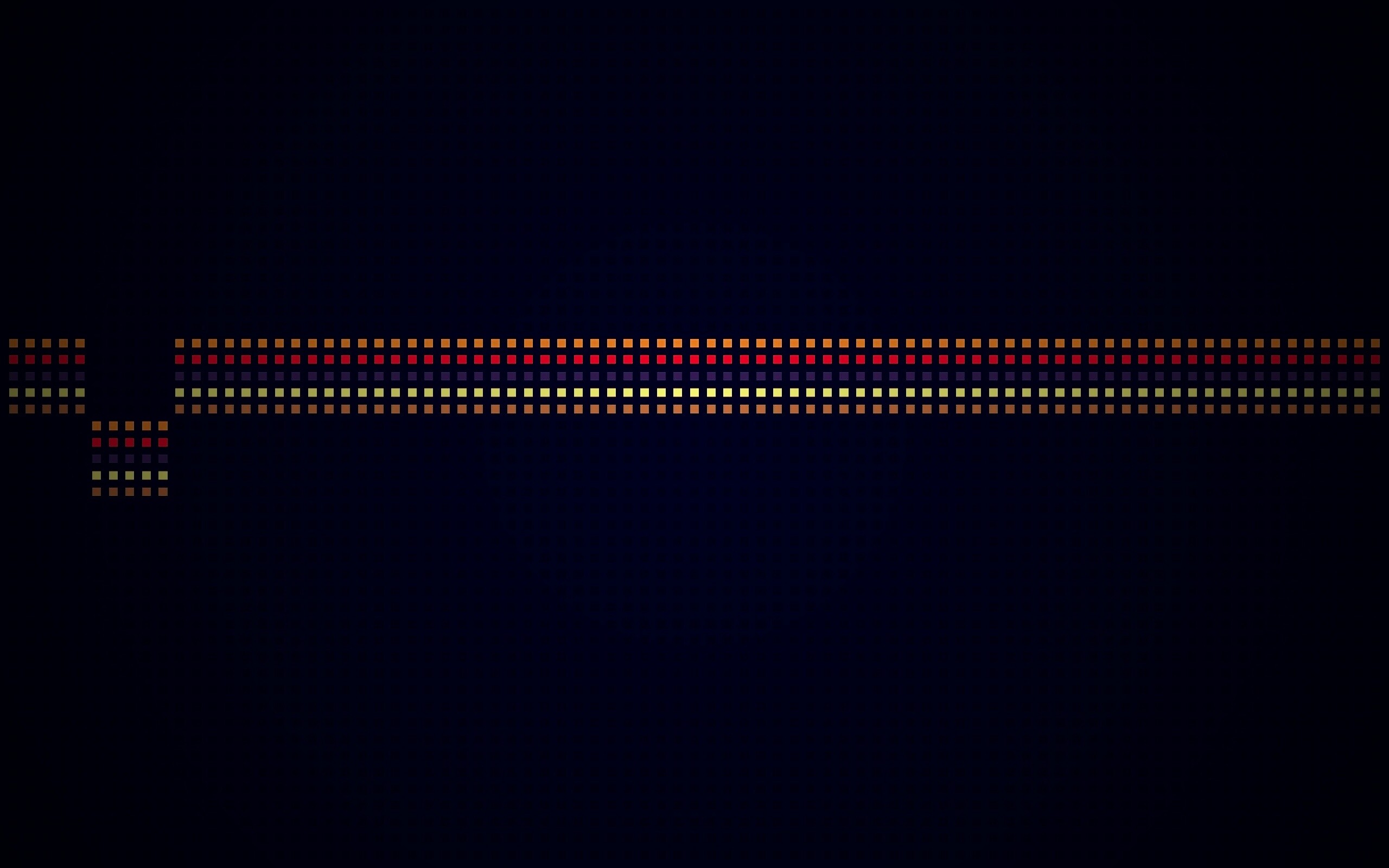 Пиксельная радуга обои