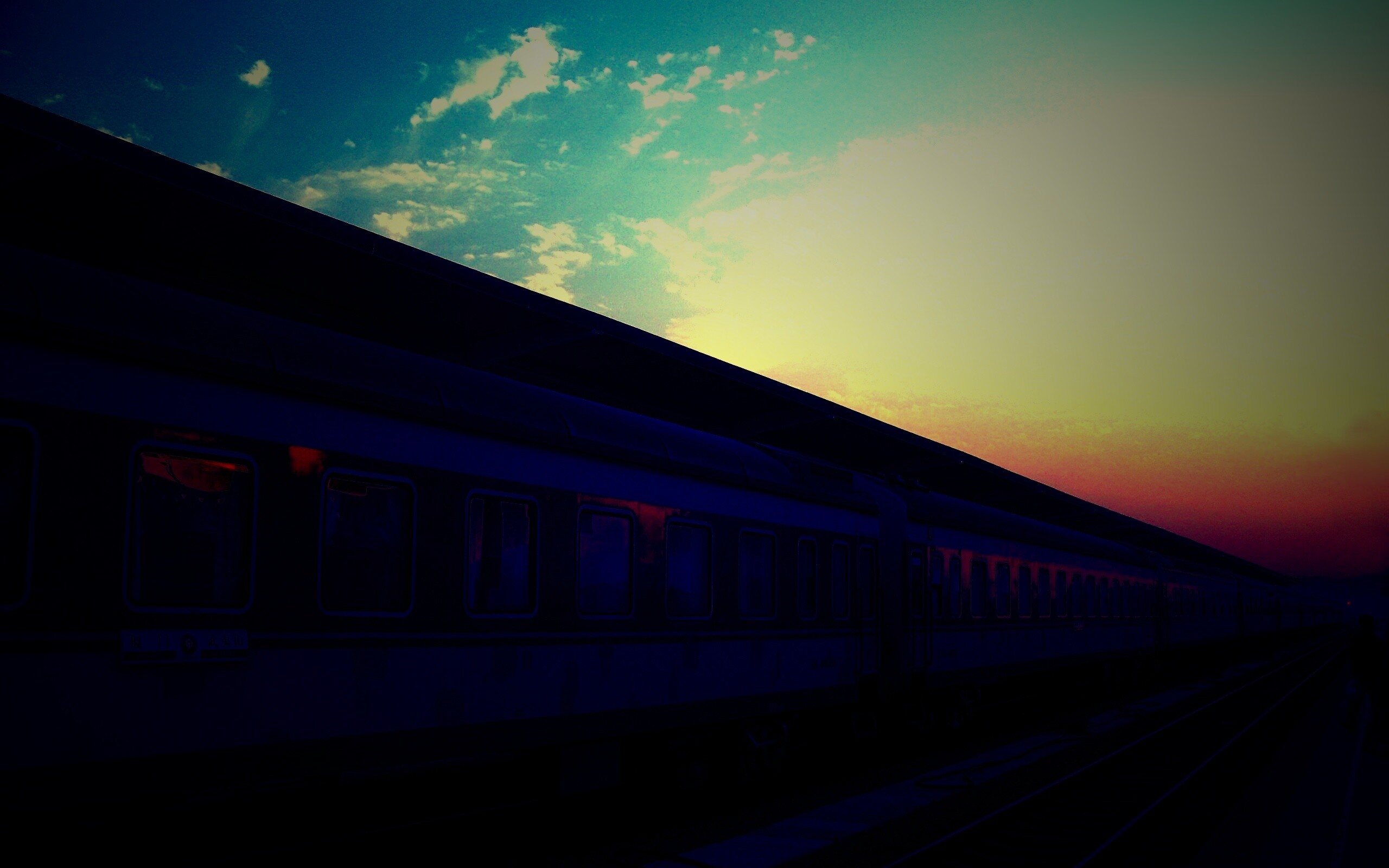 Пассажирский состав обои