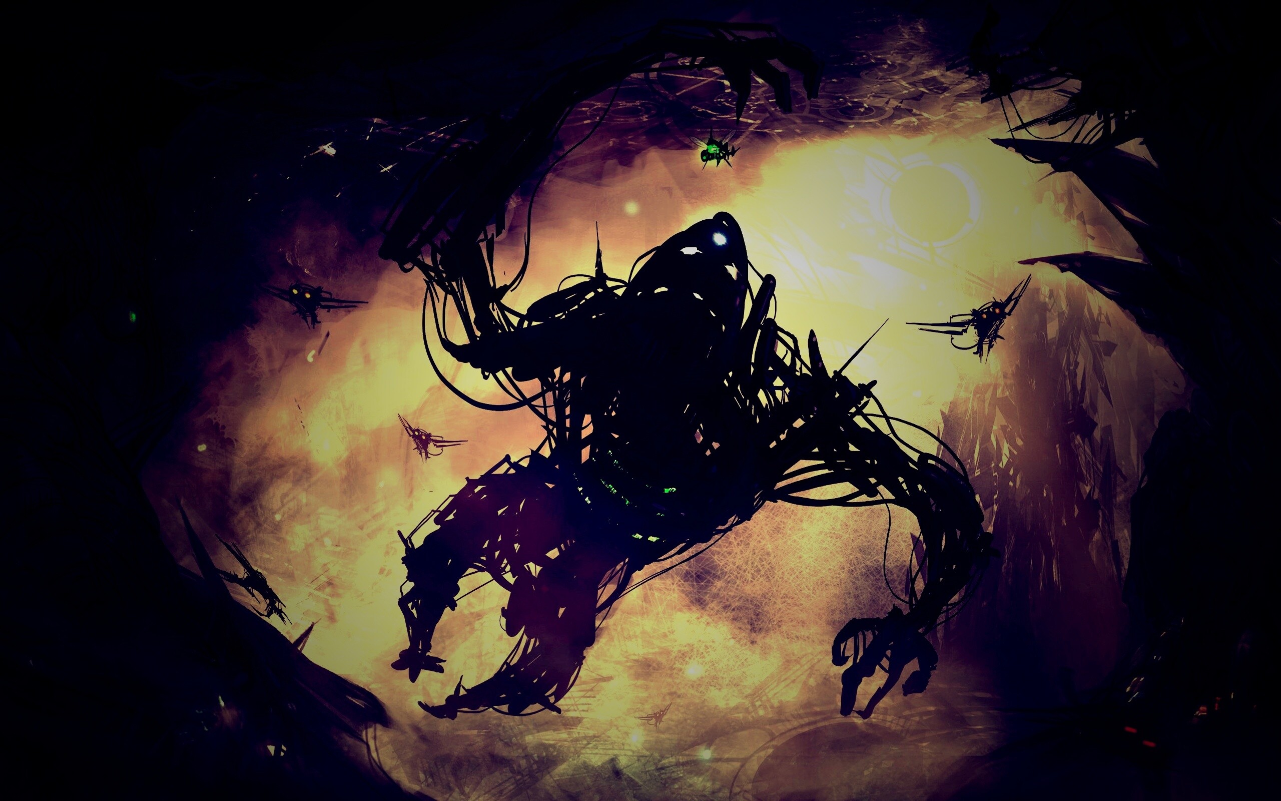 Подзёмный темный монстр обои