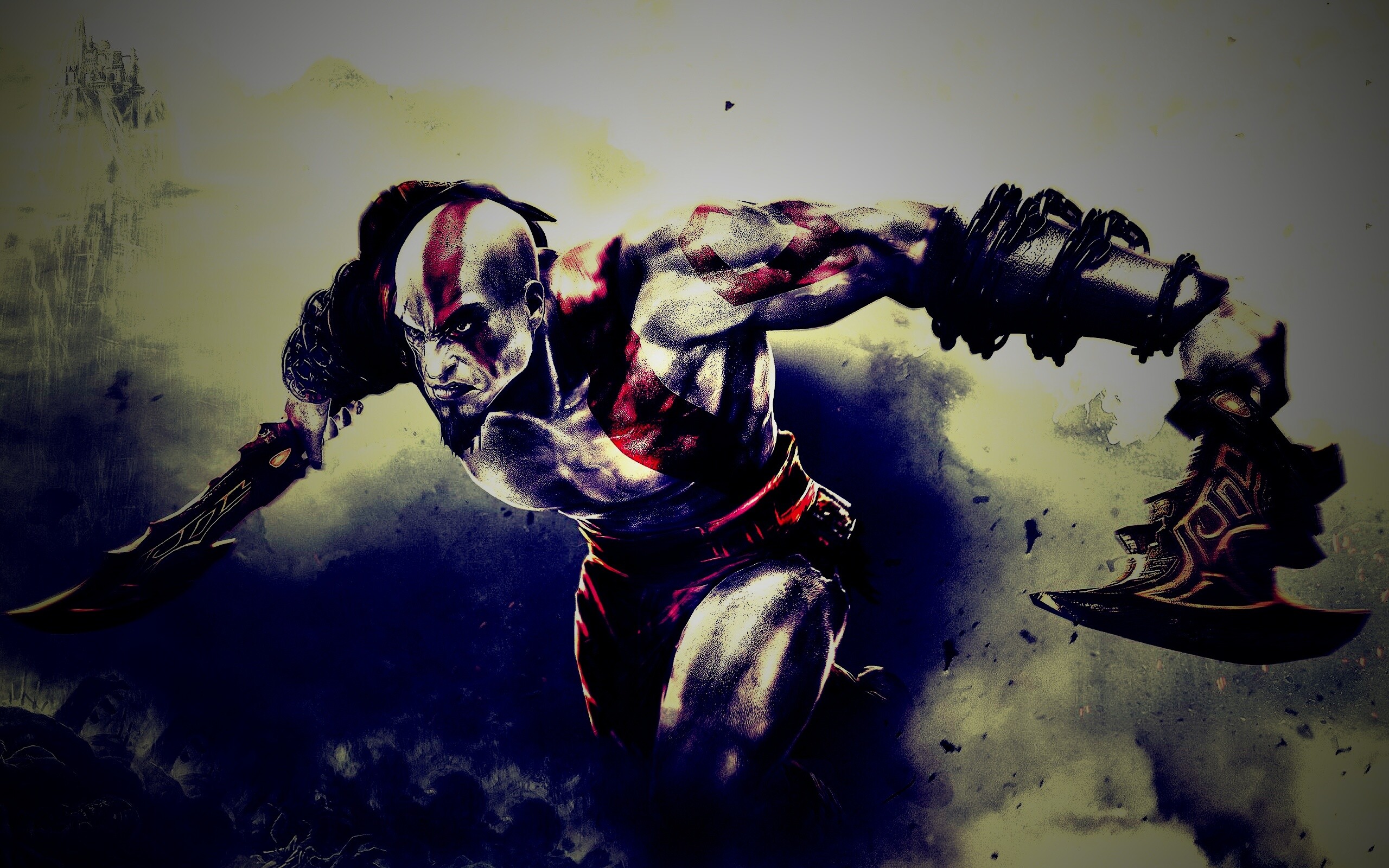 Герой игры God of War обои