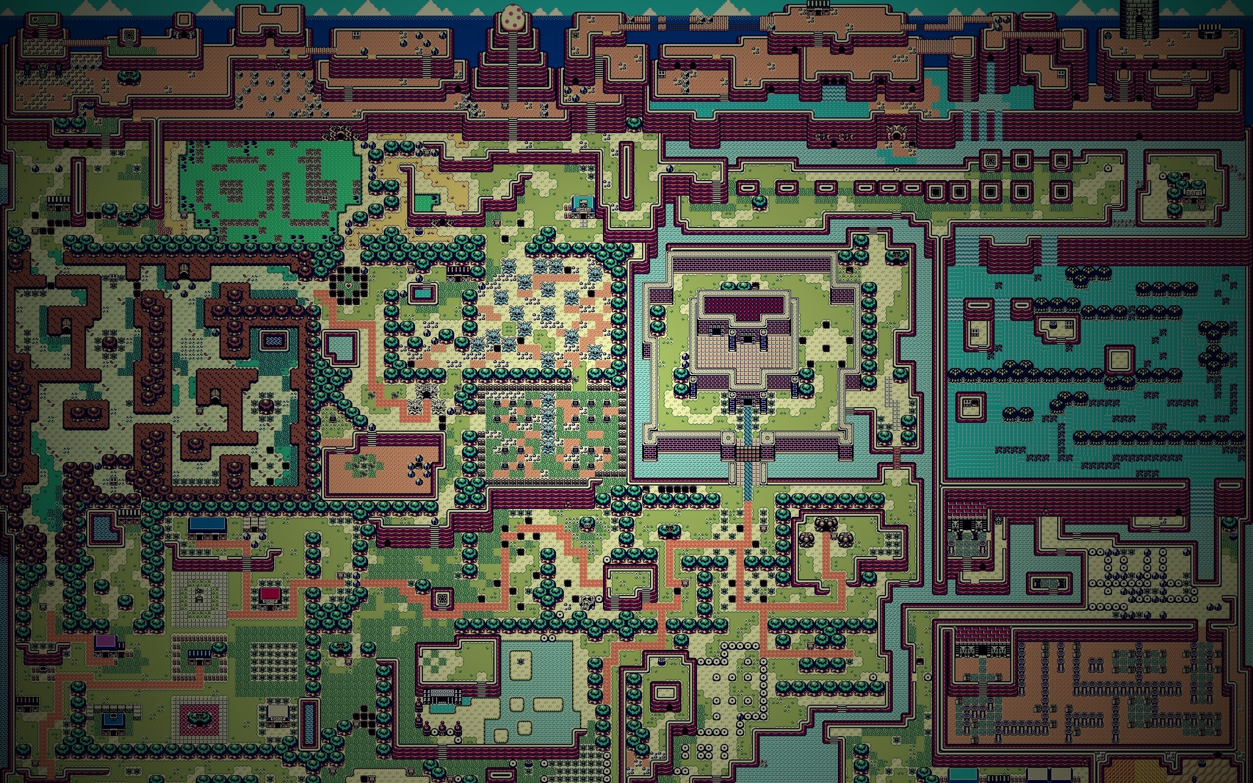 Пиксельный мир обои