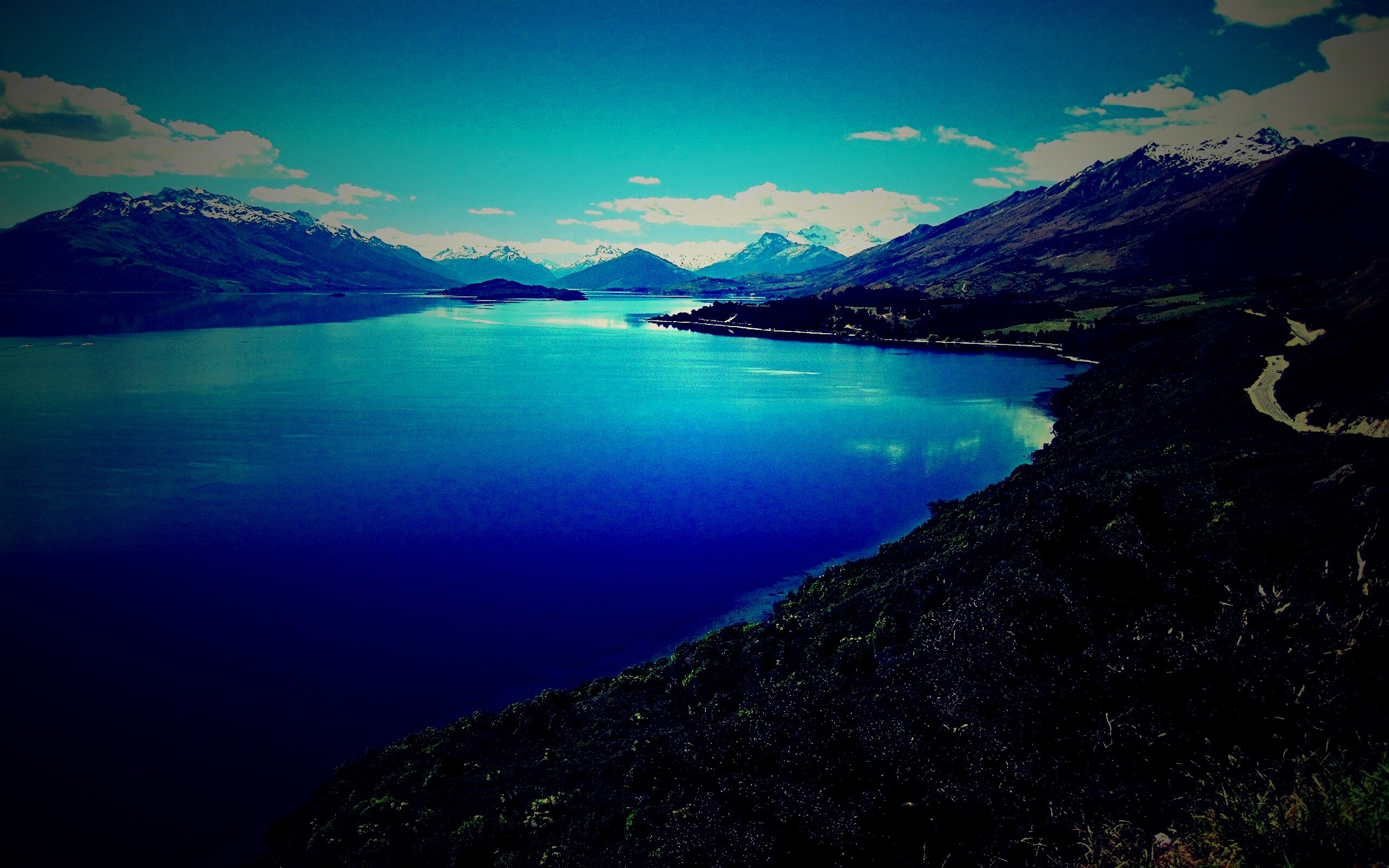 Горное озеро обои