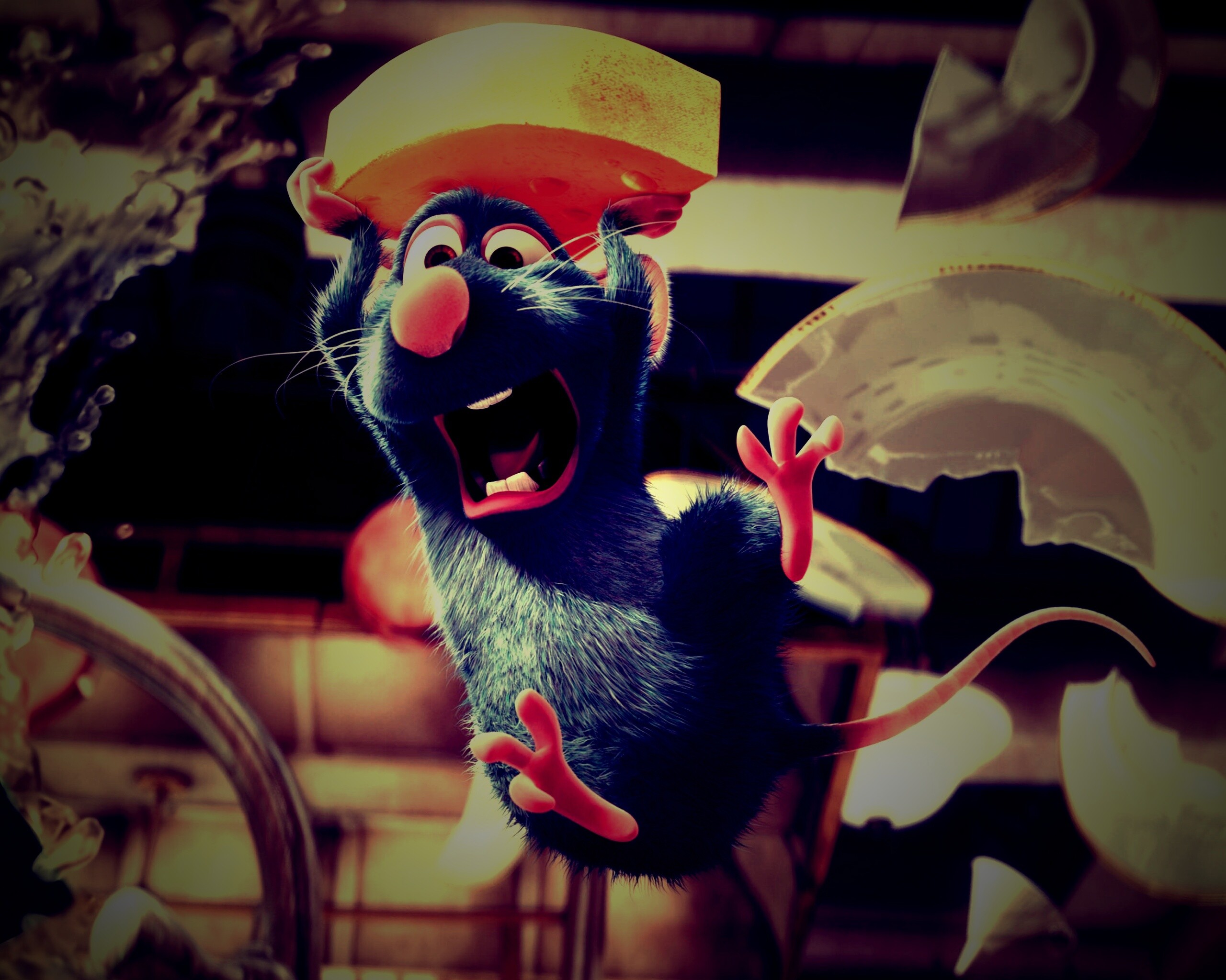 Крыса с сыром из Рататуя обои