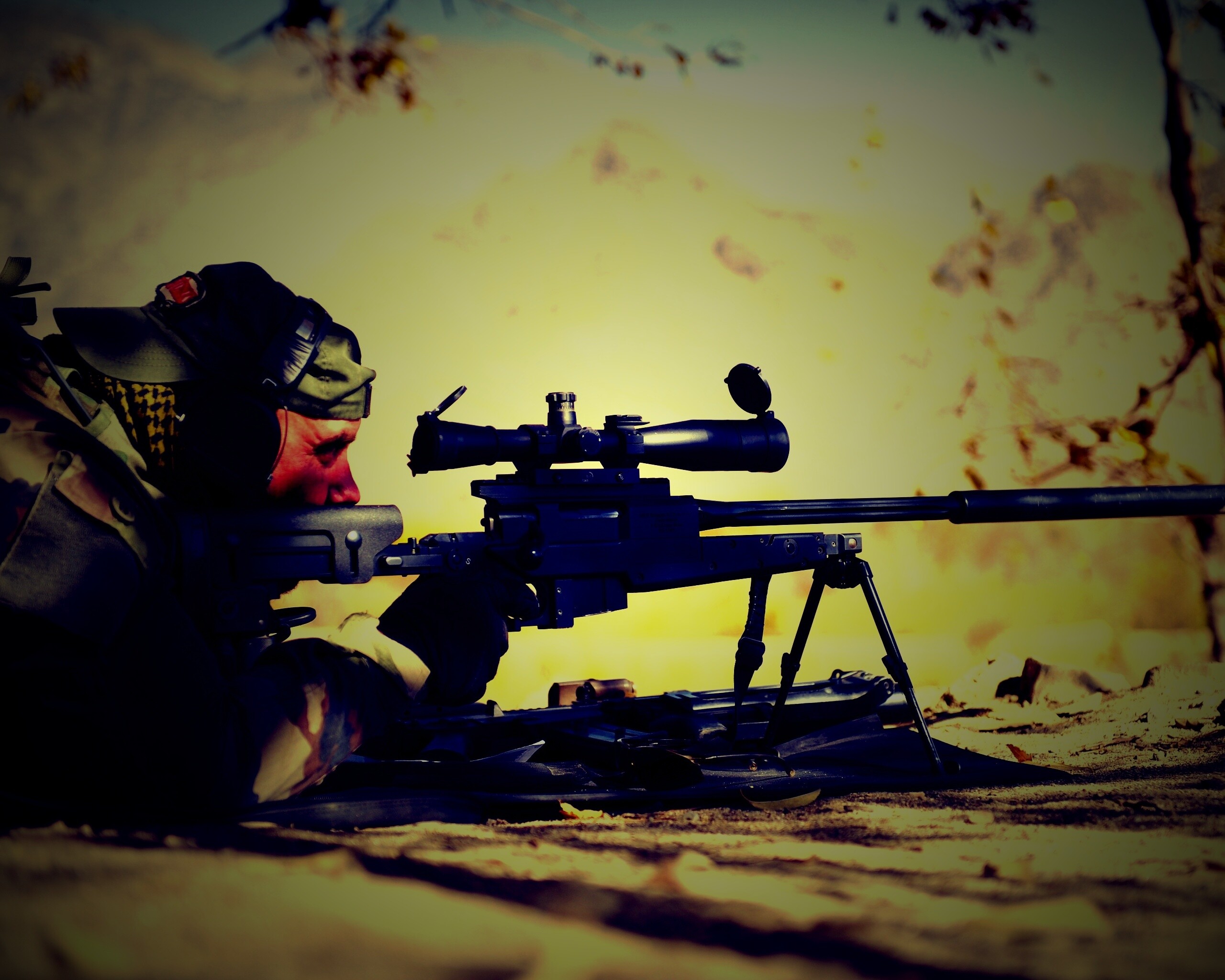 Стрелок в засаде обои