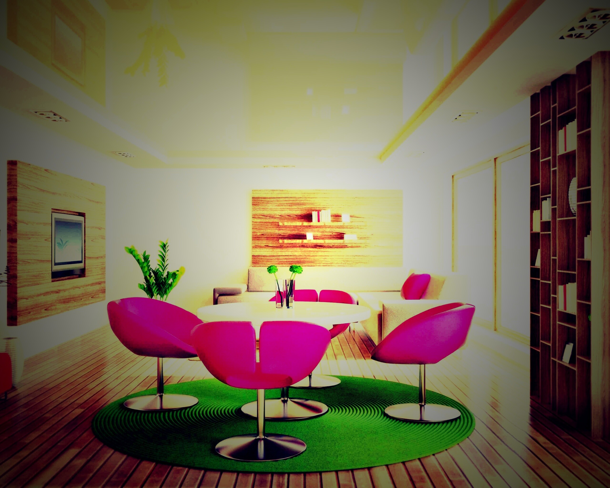 Дизайн гостиной обои