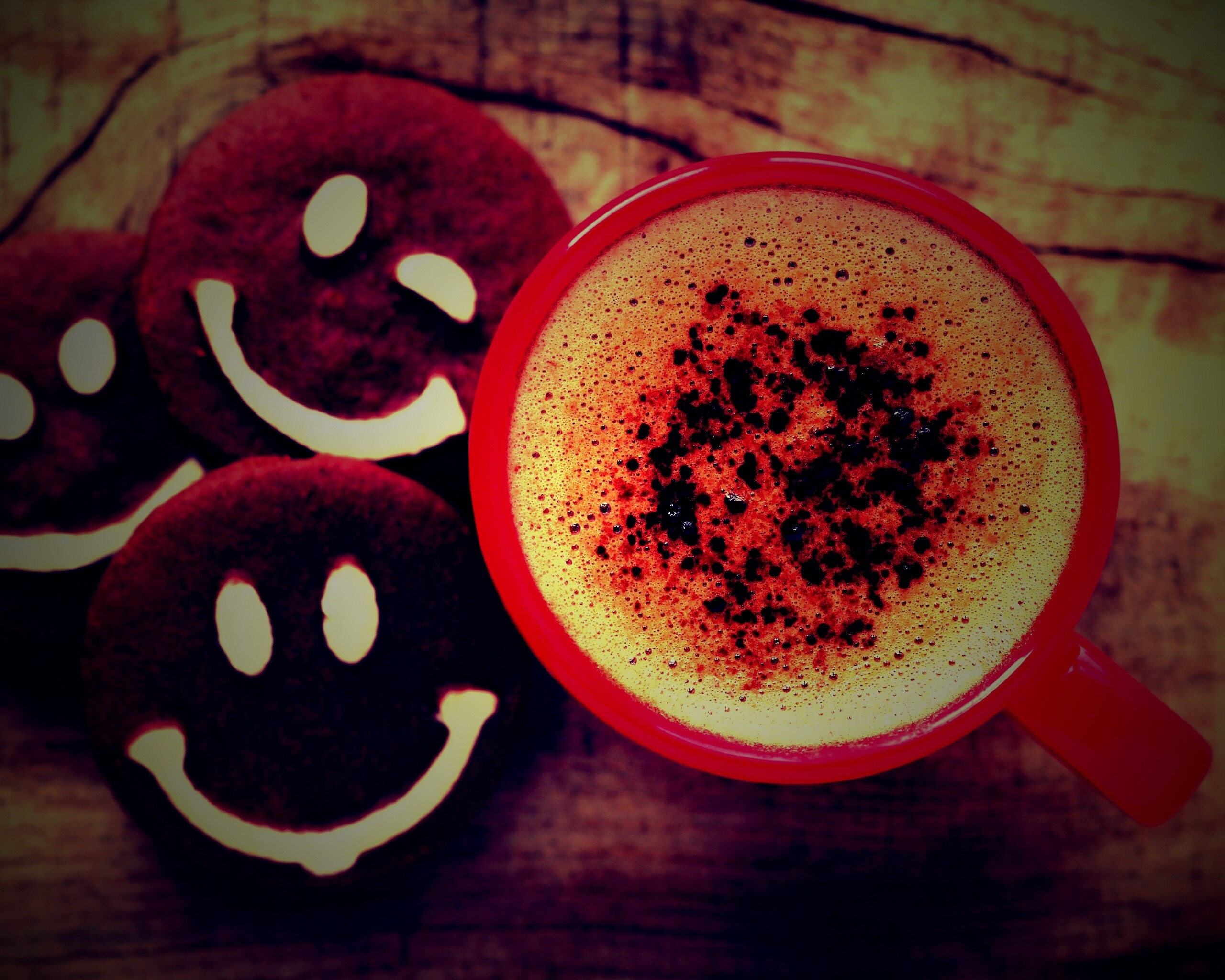 Кофе с печеньками обои