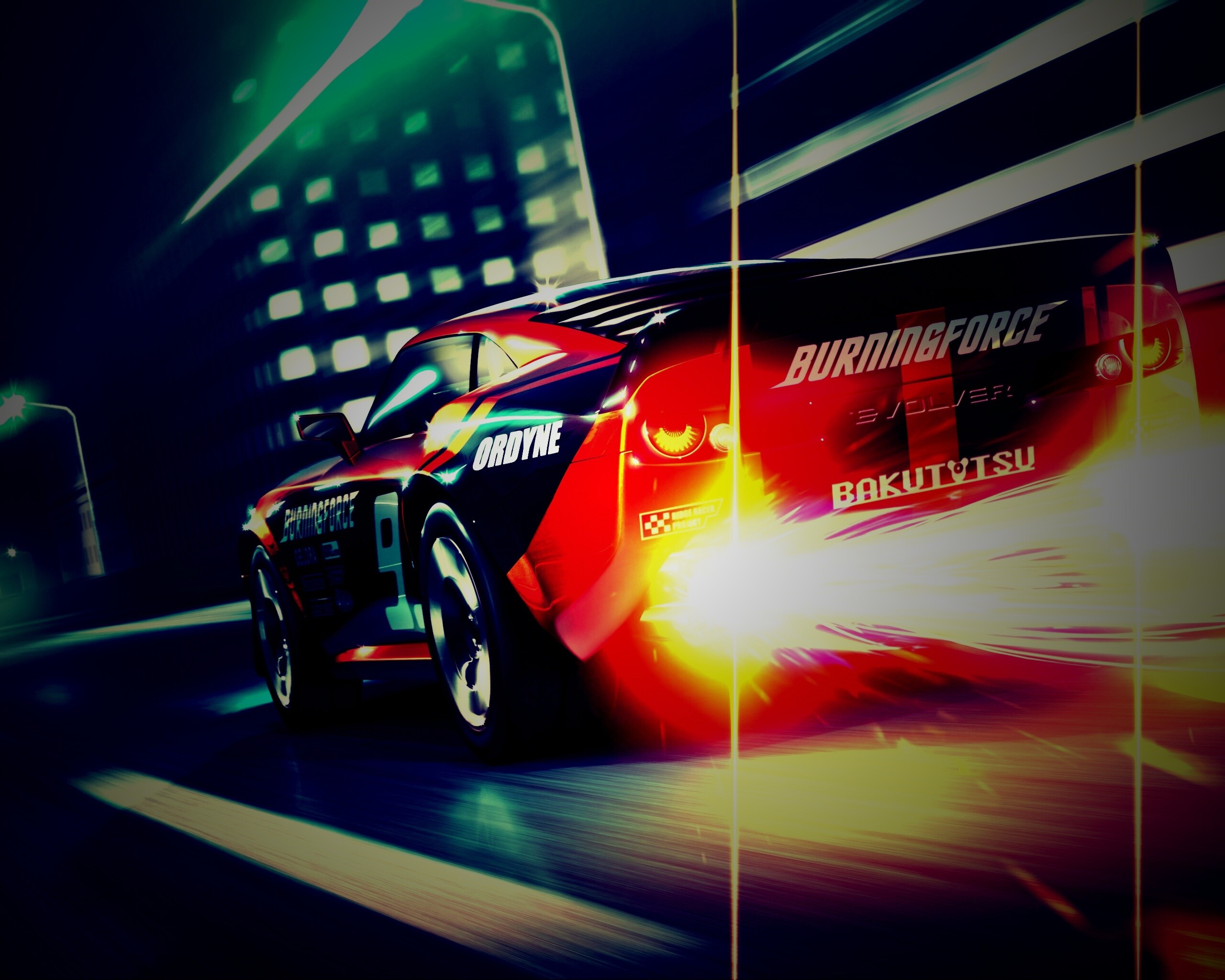 Ночное нитро обои