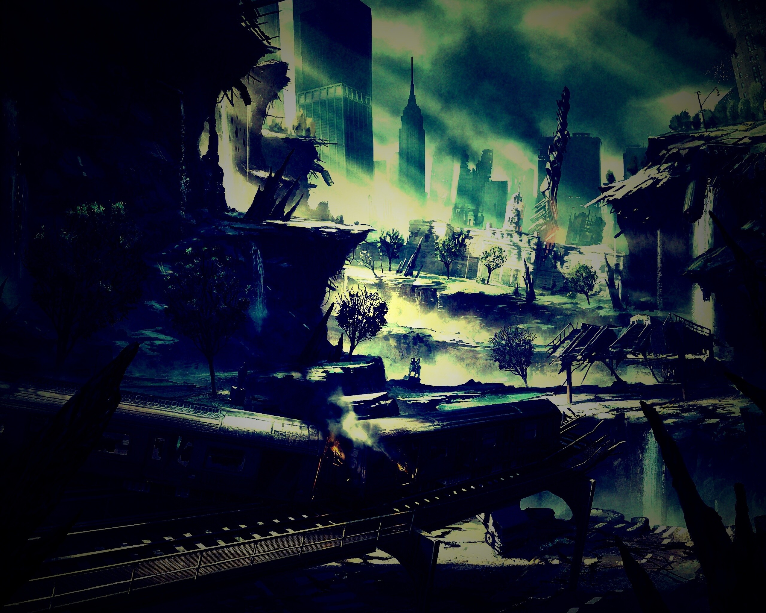 Развалины Нью-Йорка обои