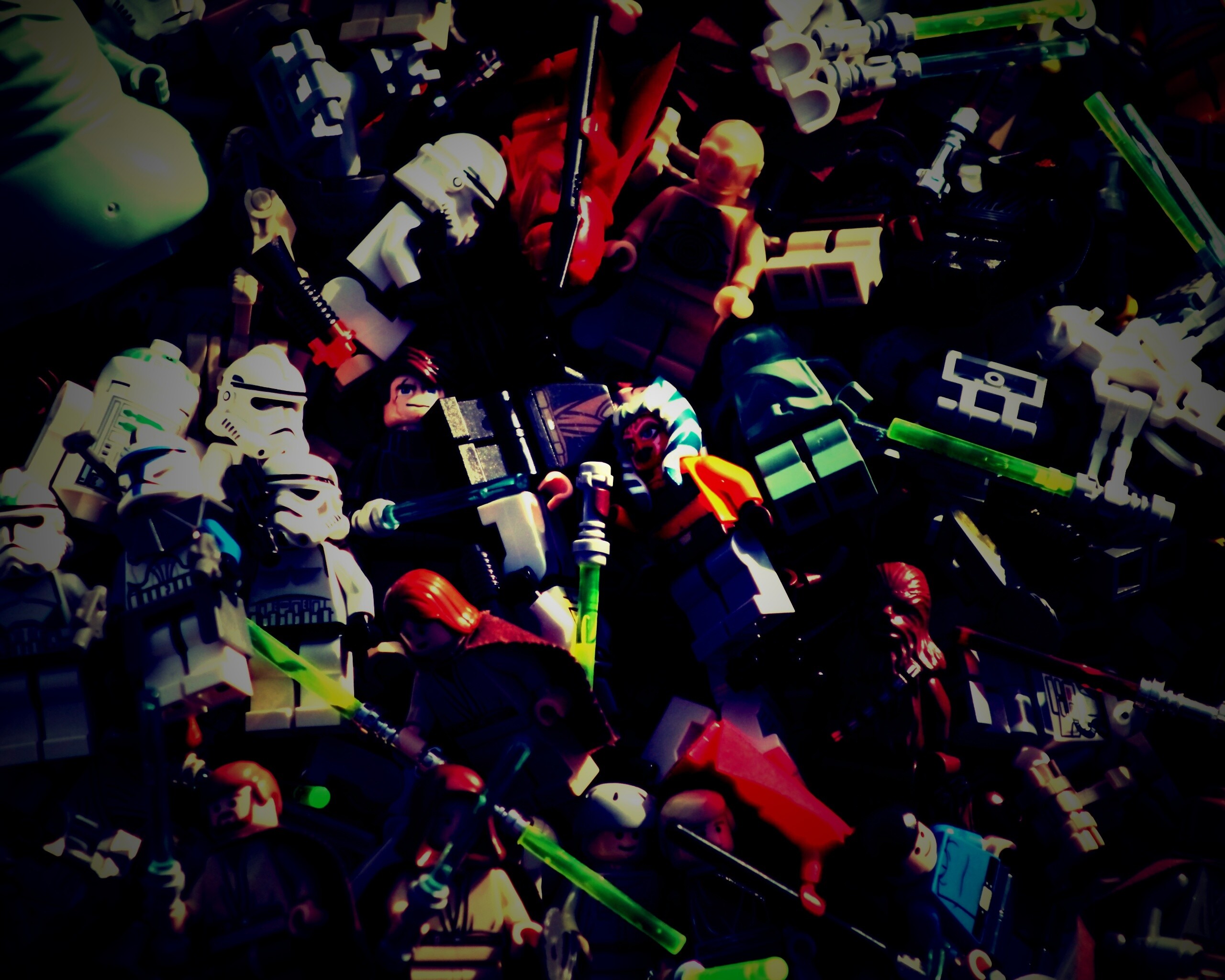 Человечки лего по мотивам звездных войн обои