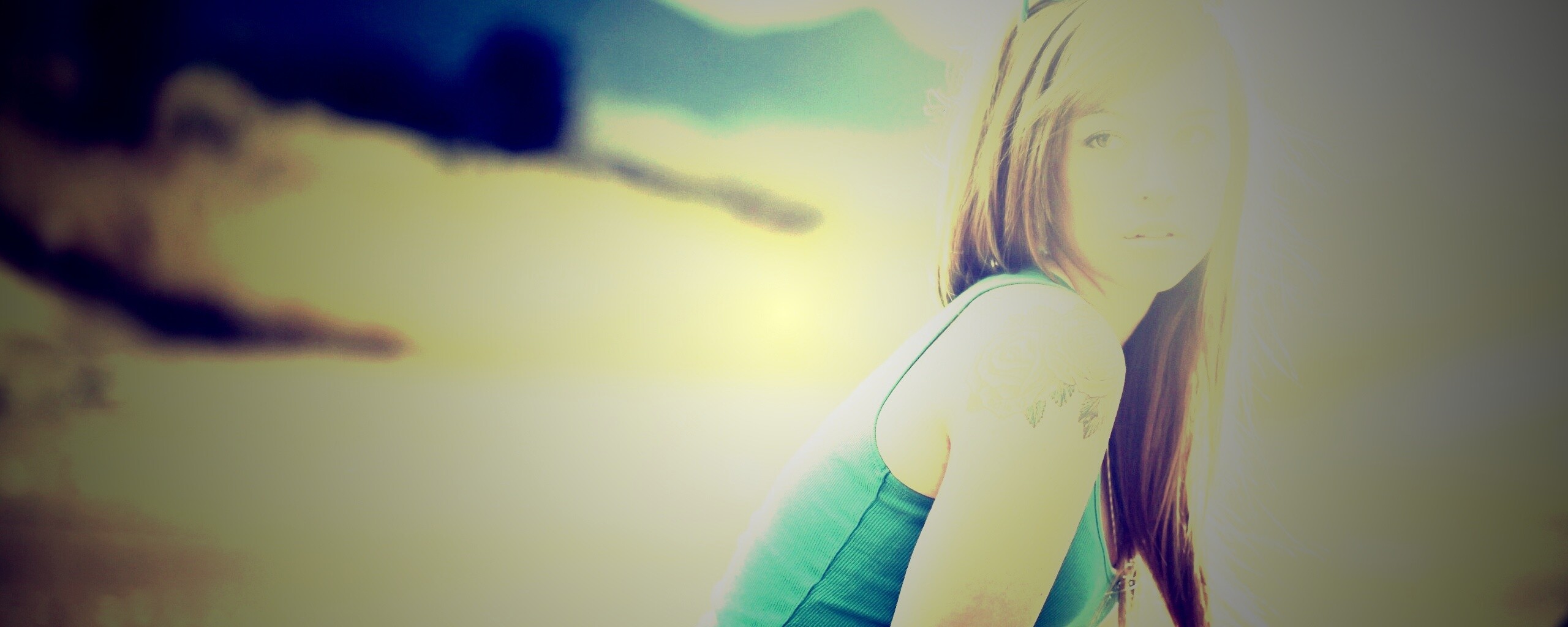 Синяя кофточка обои