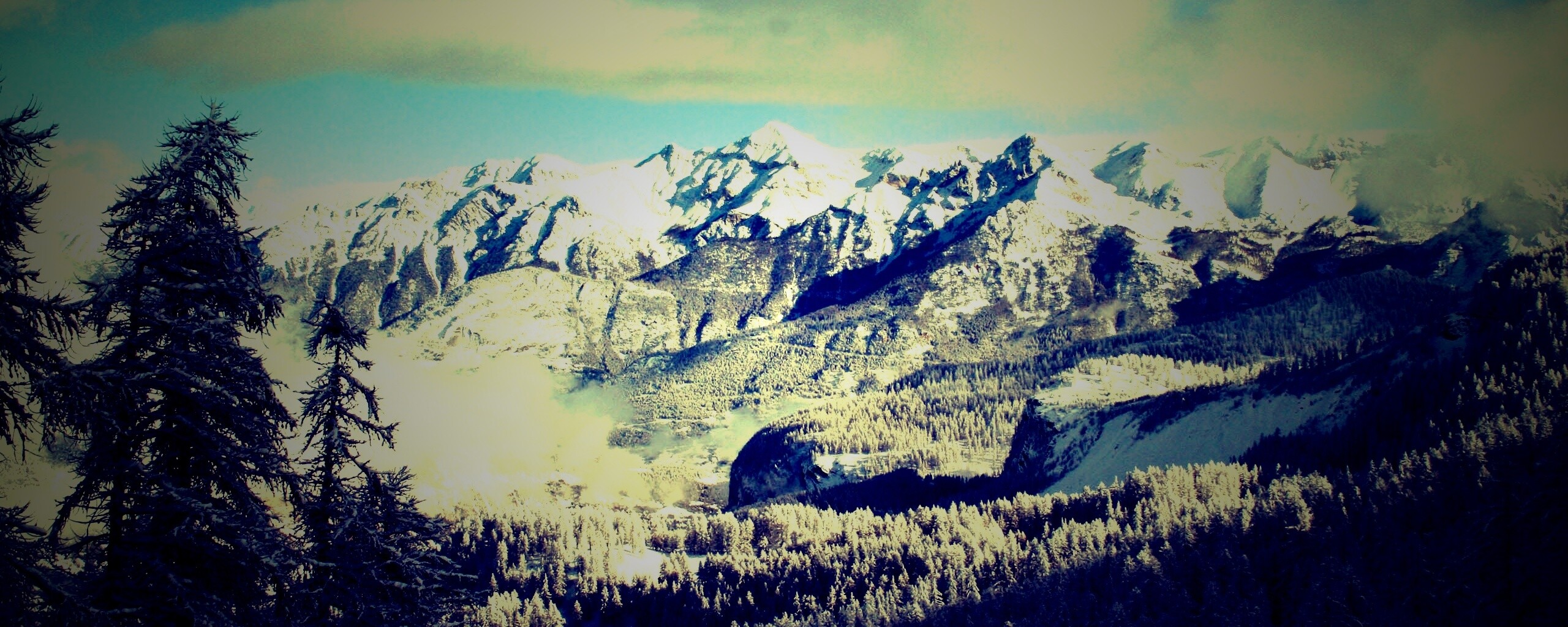 Горный пейзаж обои