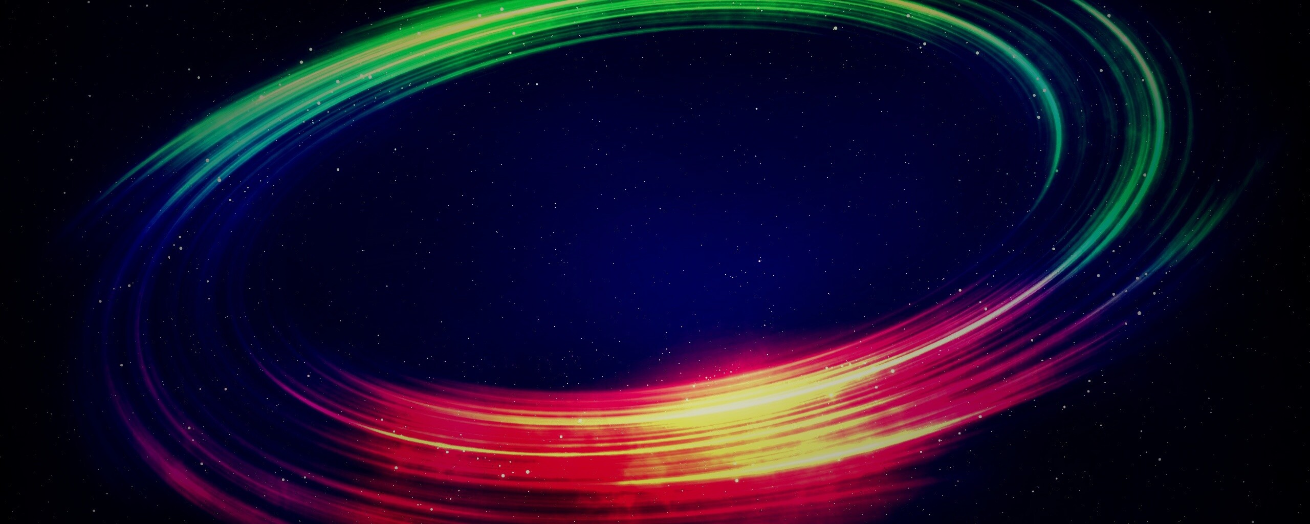 Радужный световой круг обои