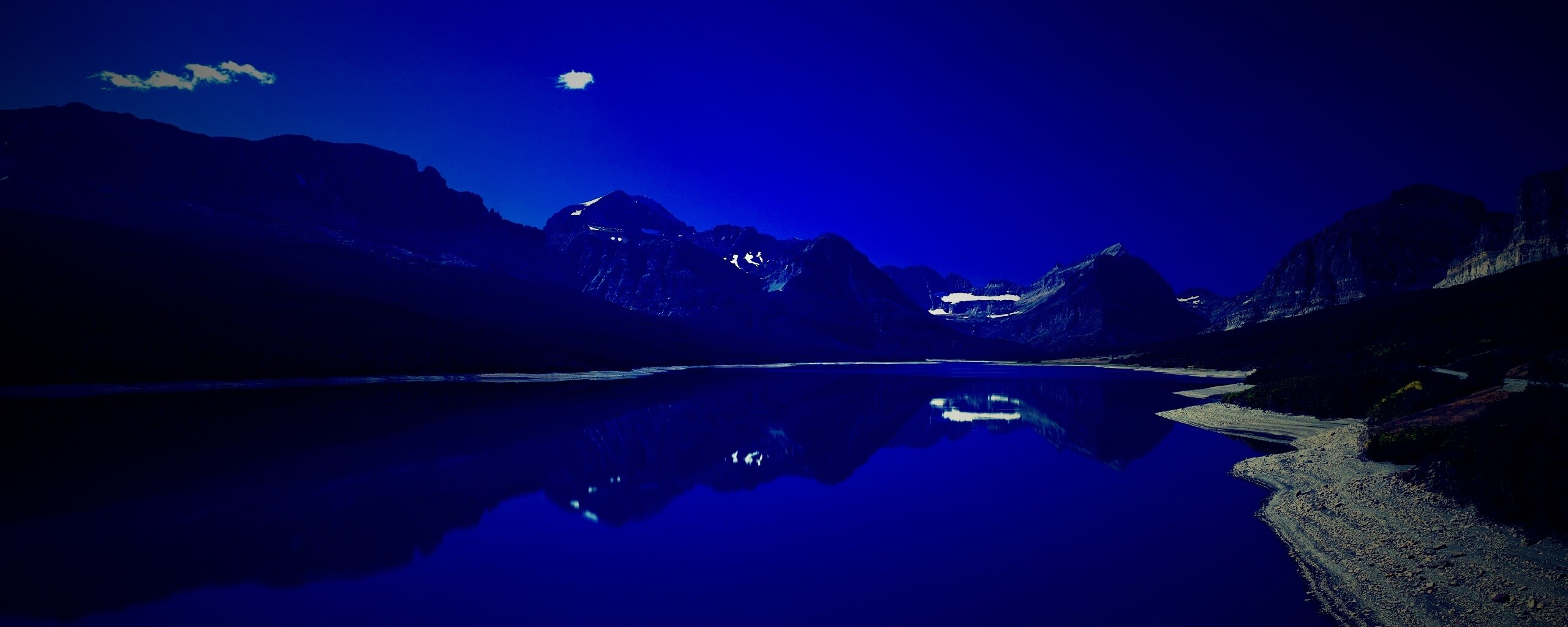 Синее горное озеро обои