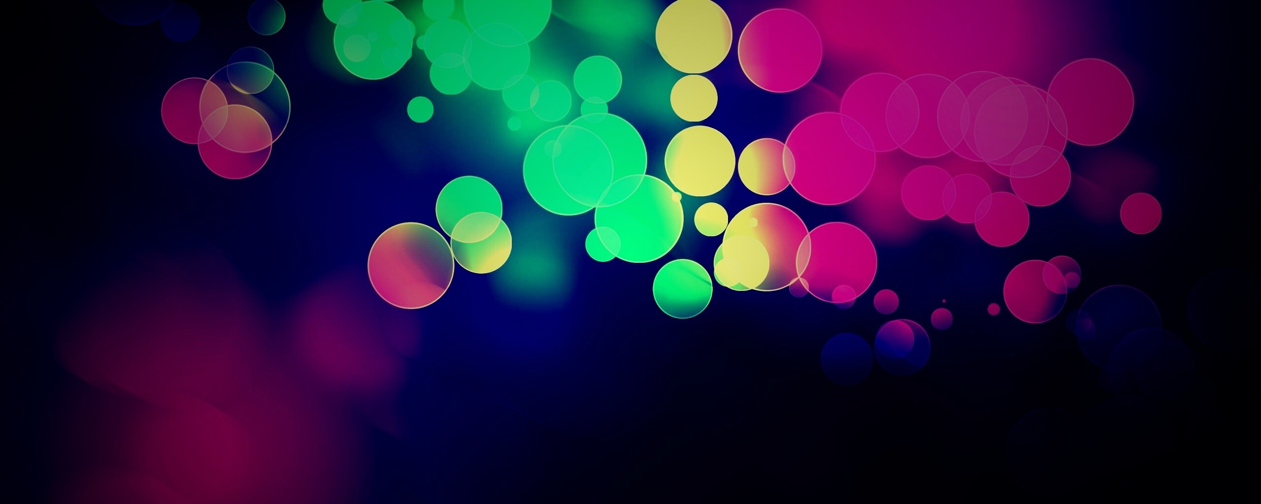 Разноцветные круги света обои