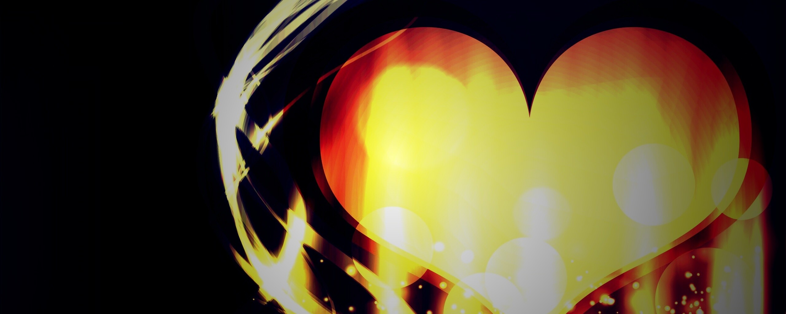 Золотое сердце обои