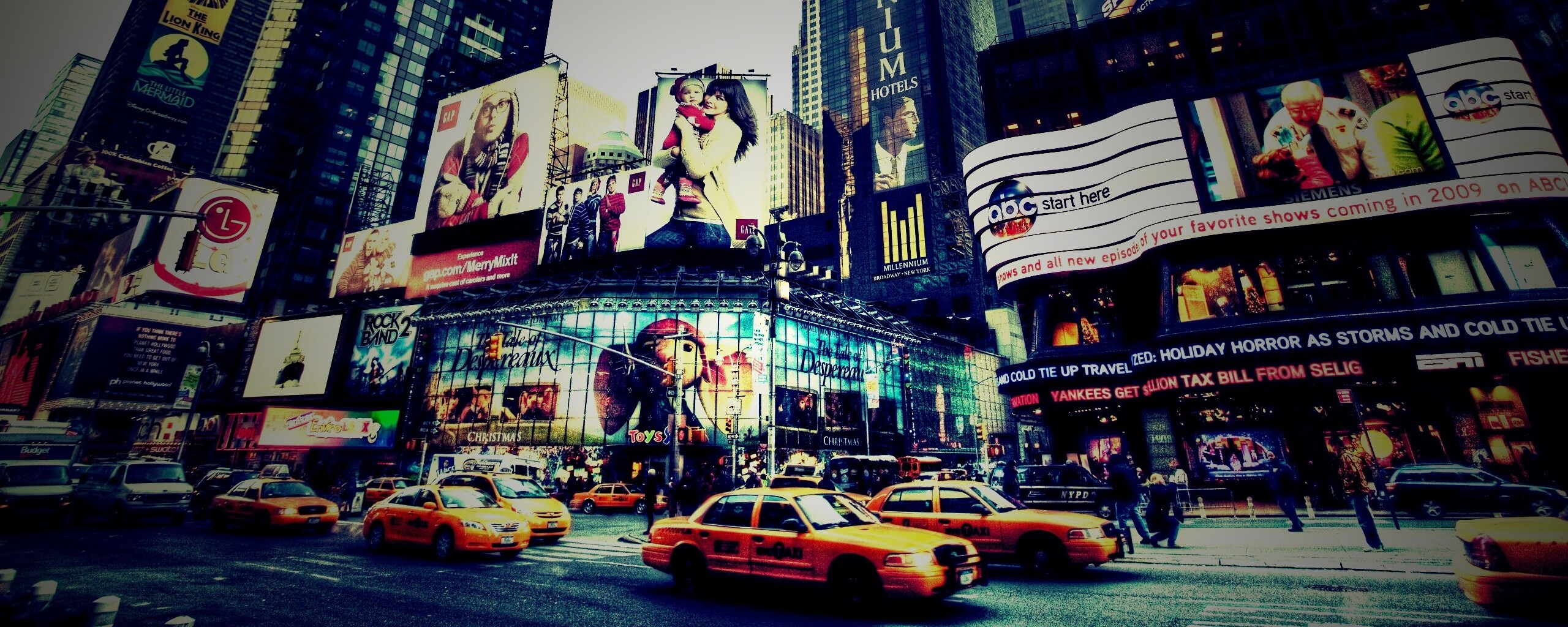 Улицы Нью-Йорка обои