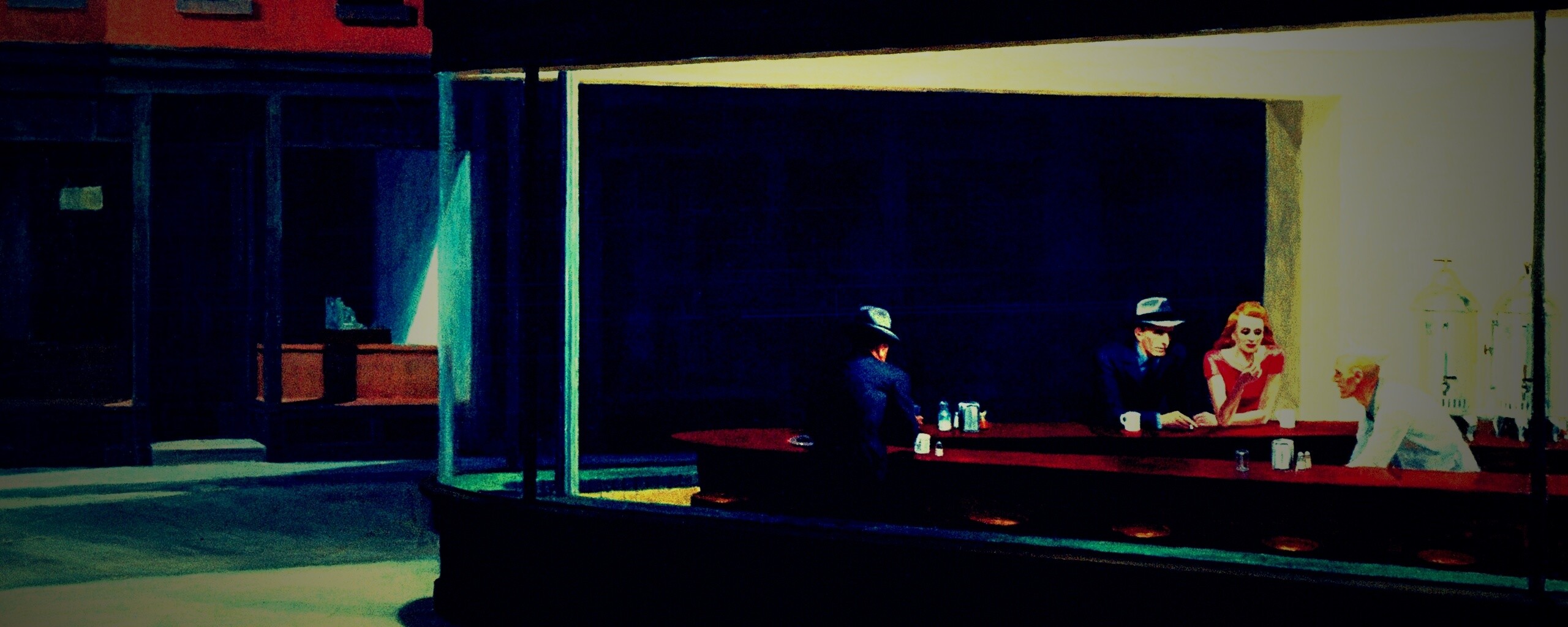 Ночное кафе обои