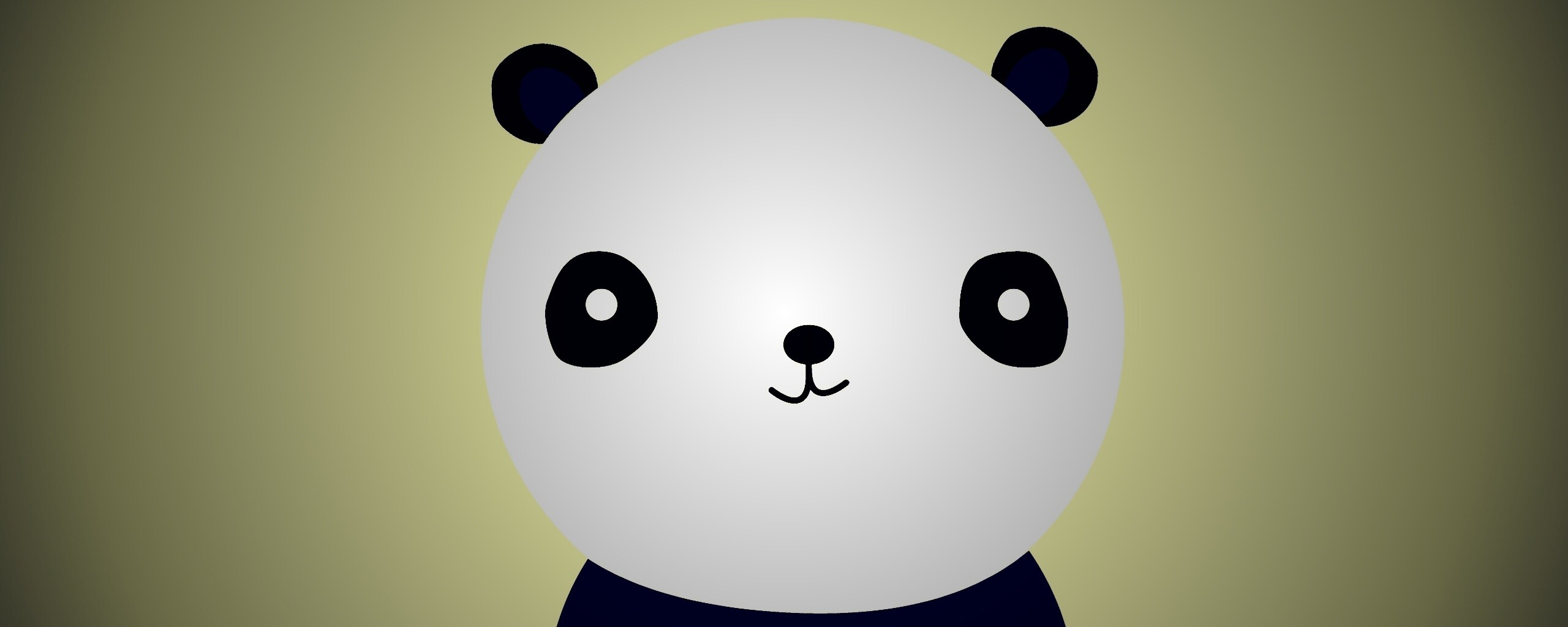 Минималистичная панда обои