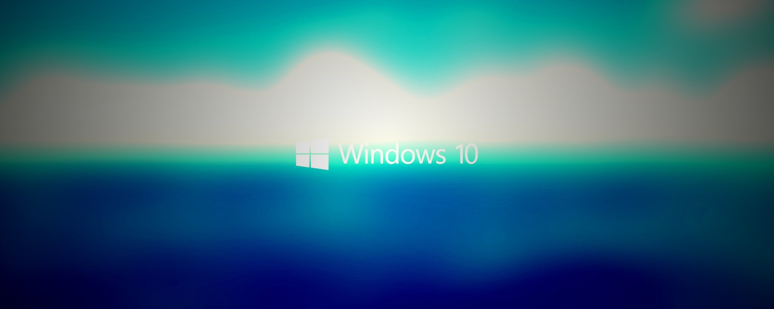 Windows 10 на синем фоне обои