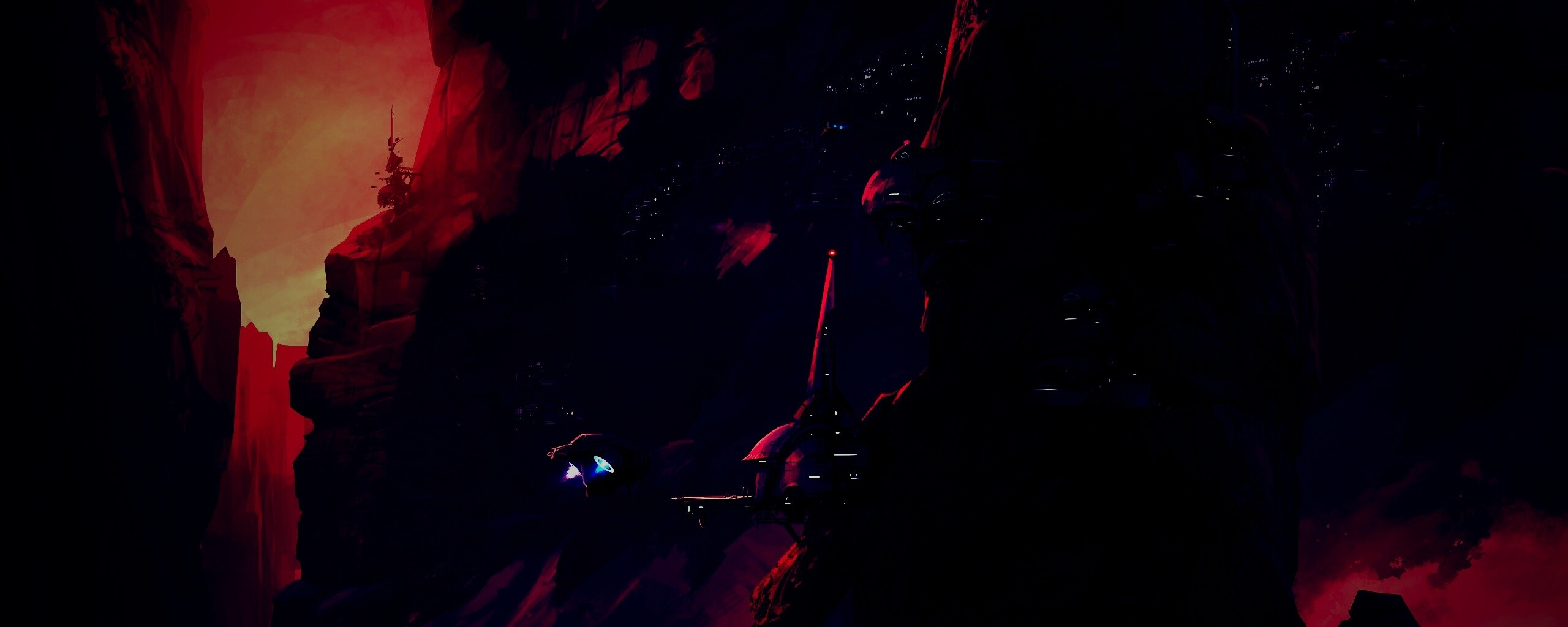 Красные горы обои