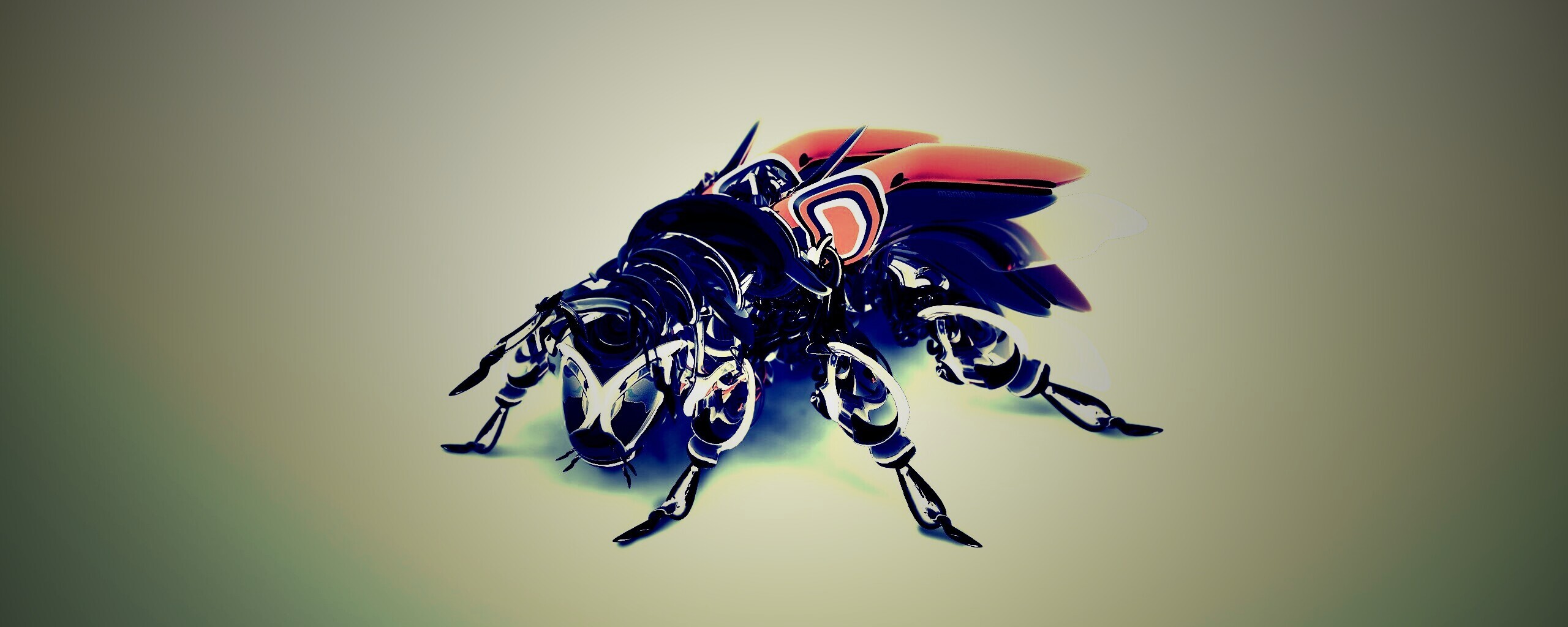 Кибер муха обои