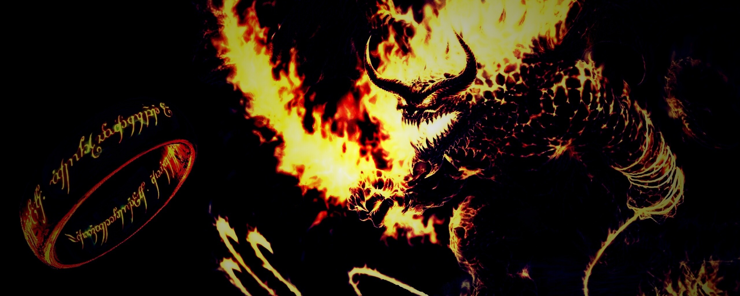 Балрог и Кольцо Всевластия обои