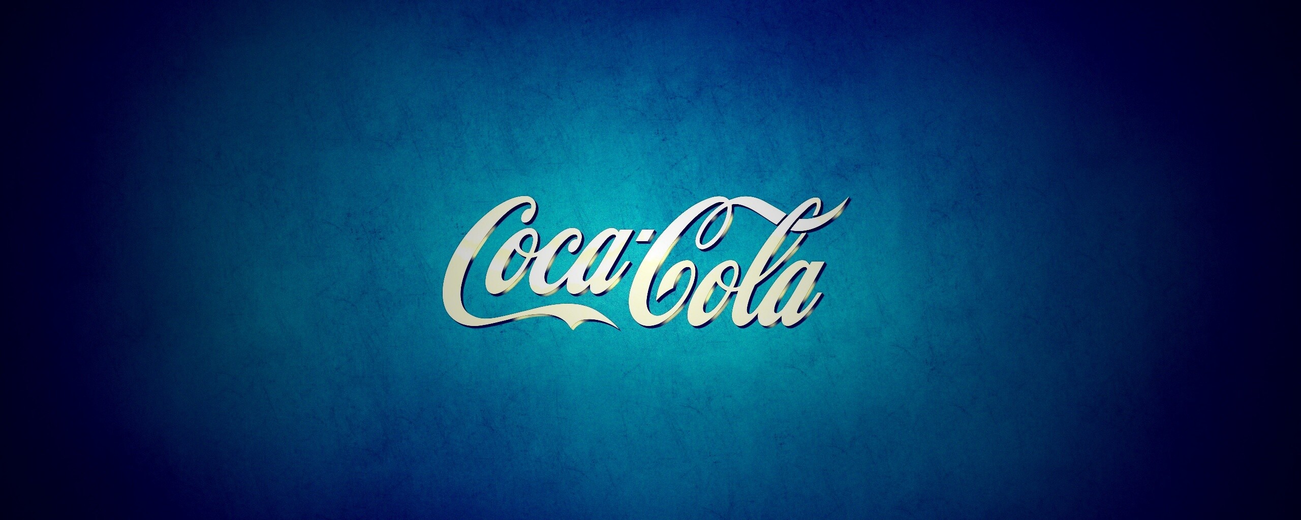 Синий логотип Coca-Cola обои
