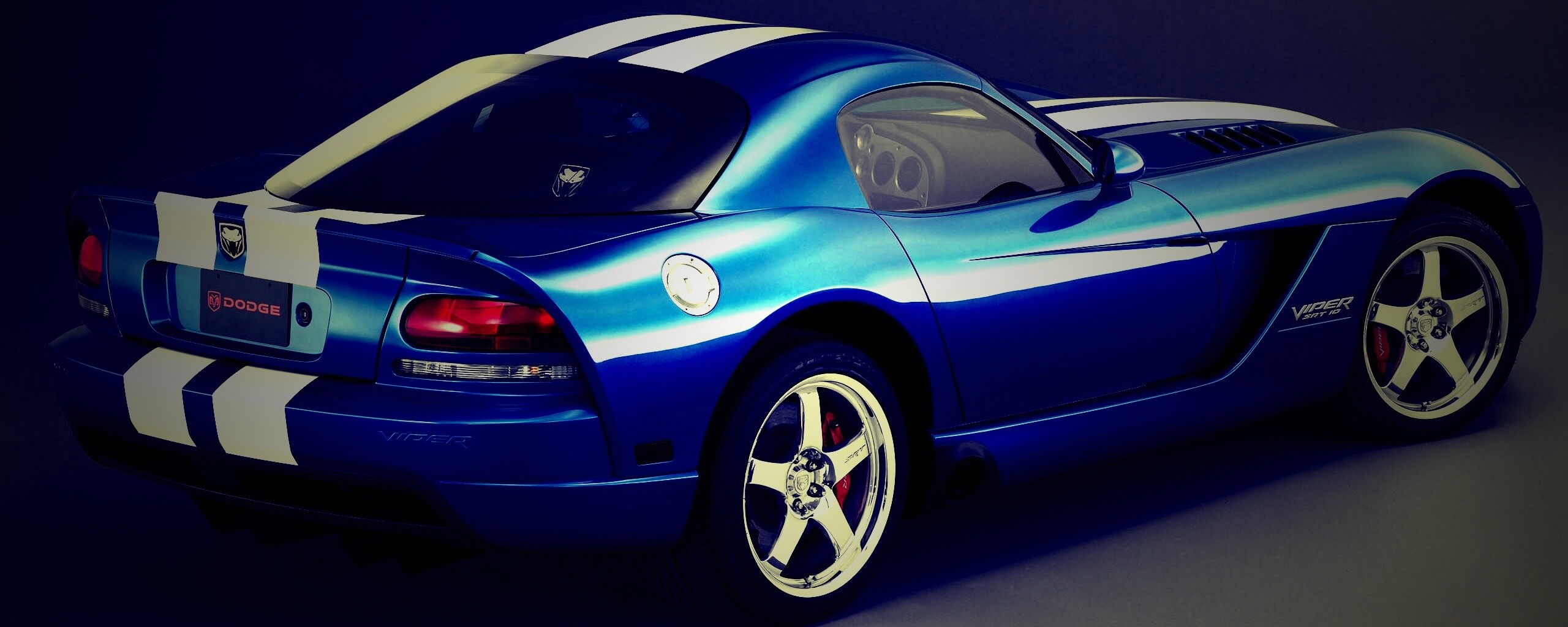 Синий Dodge Viper обои