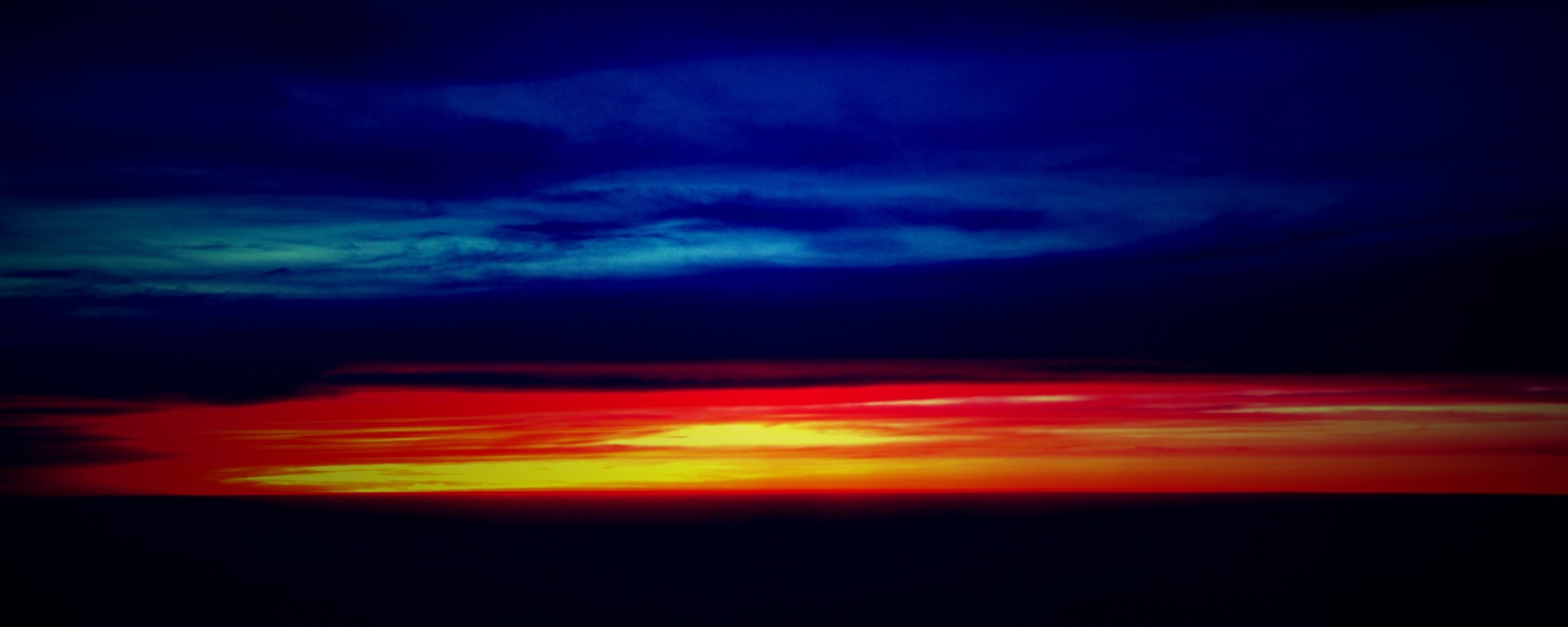 Закатное небо обои