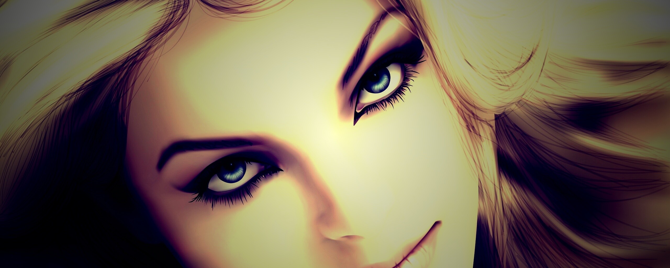 Девушка в векторе обои