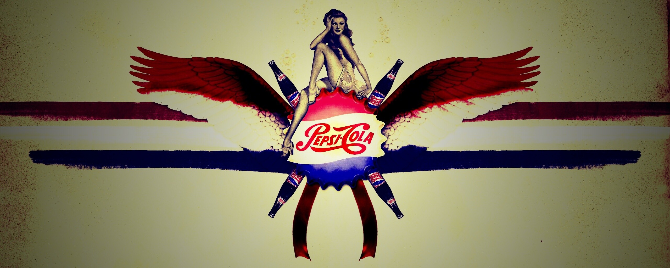 Пепси-Кола в стиле ретро обои