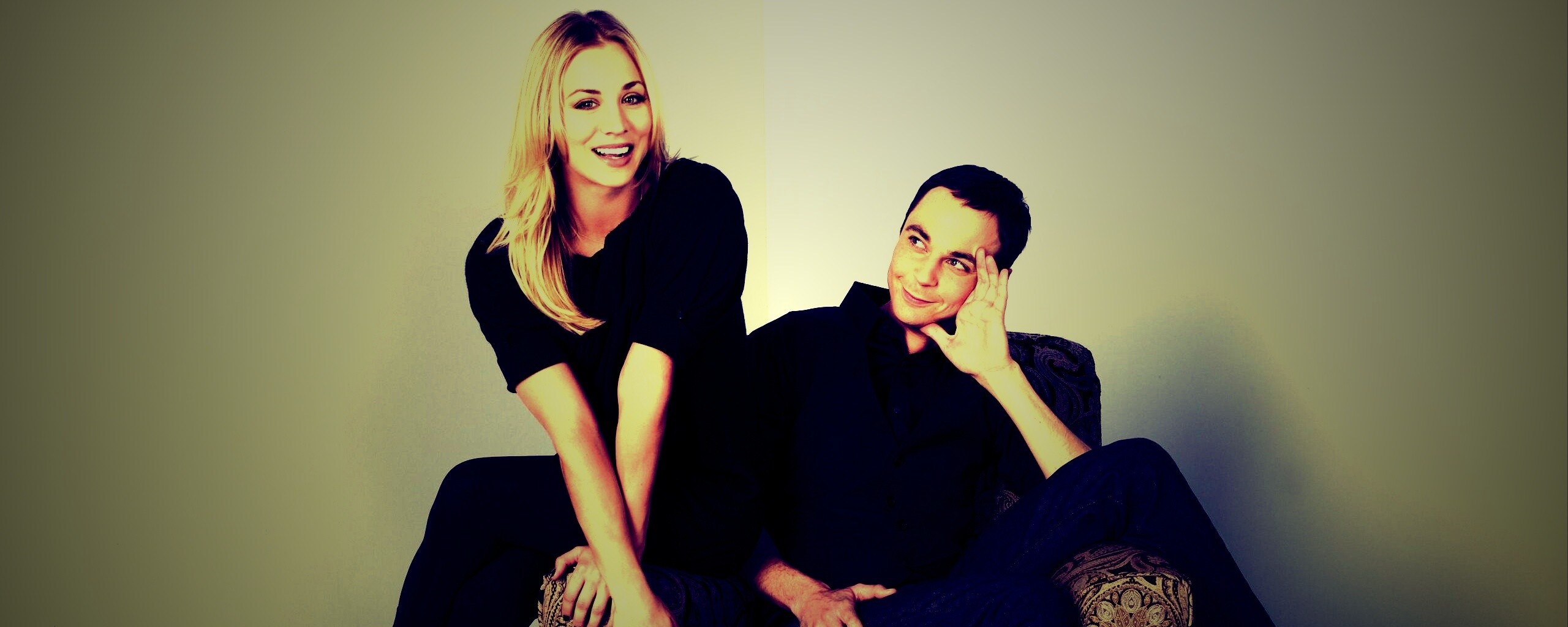 Пенни и Шелдон обои