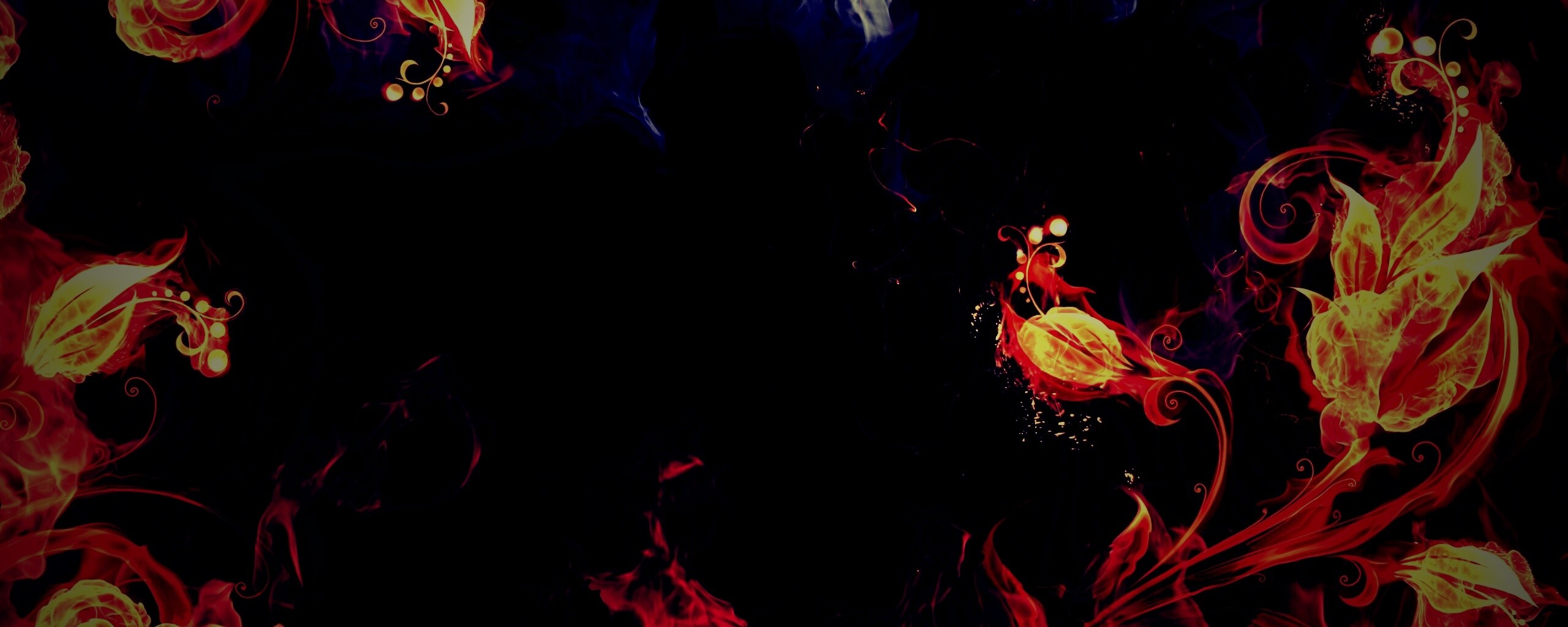 Огненные цветы обои