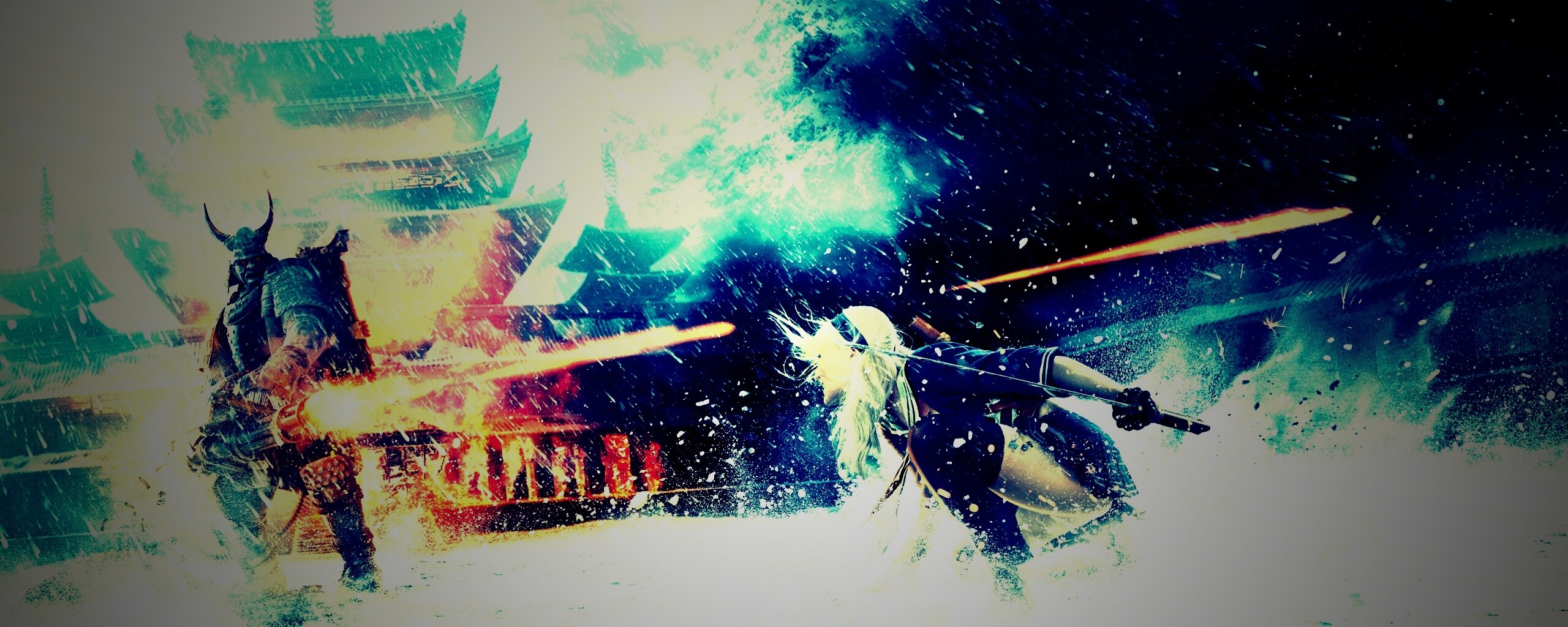 Куколка против самурая обои