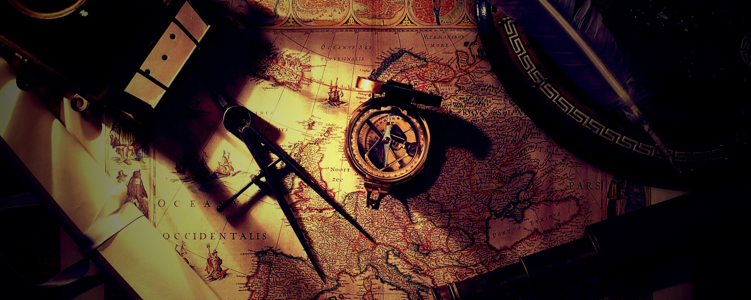 Карта путешественника обои