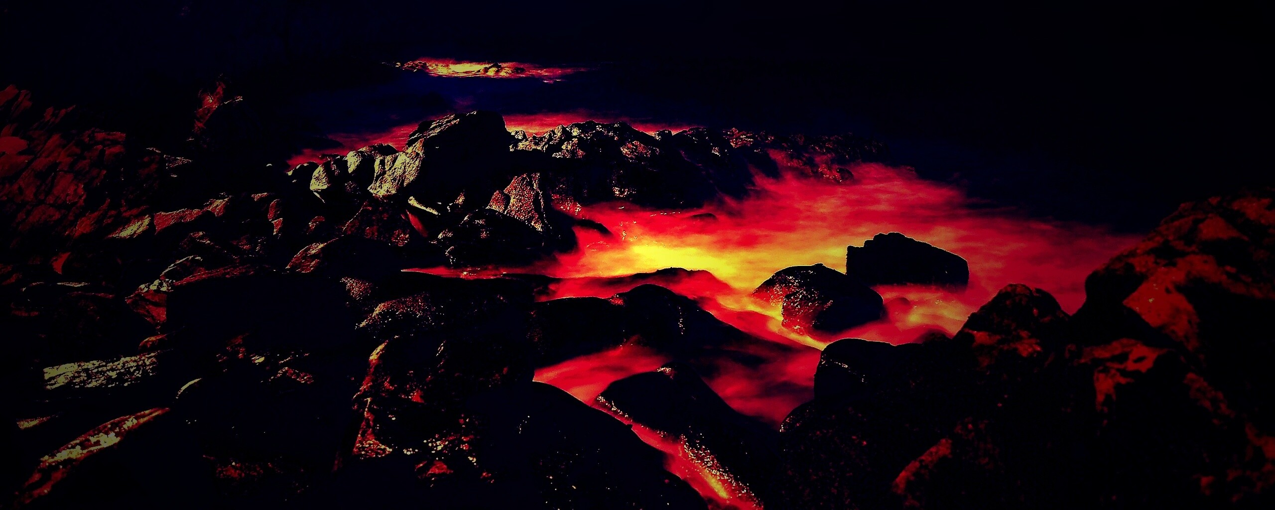 Светящиеся камни обои