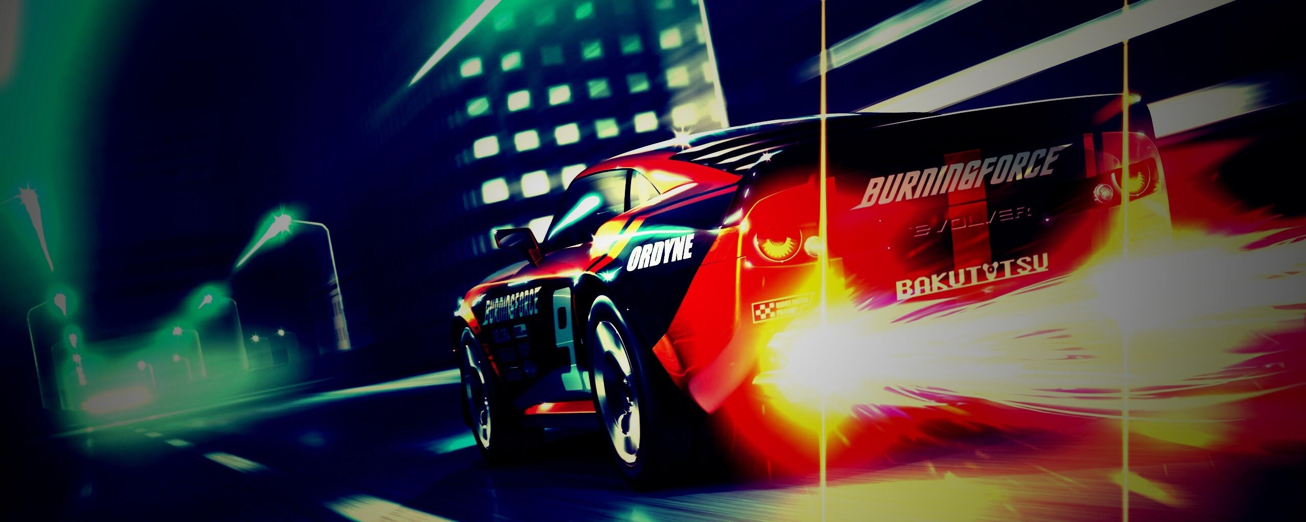 Ночное нитро обои