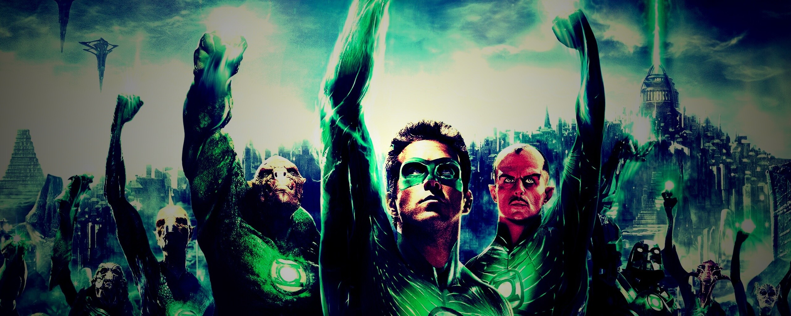 Зеленый фонарь обои