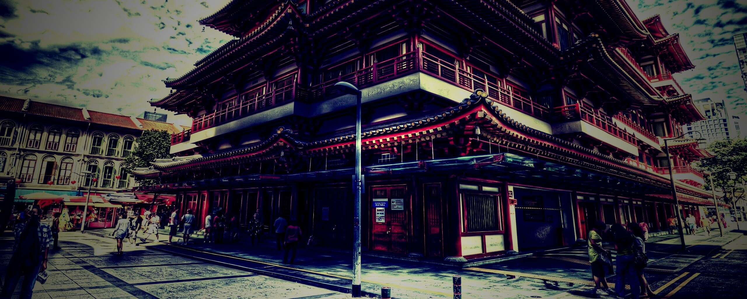 Храм в Сингапуре обои