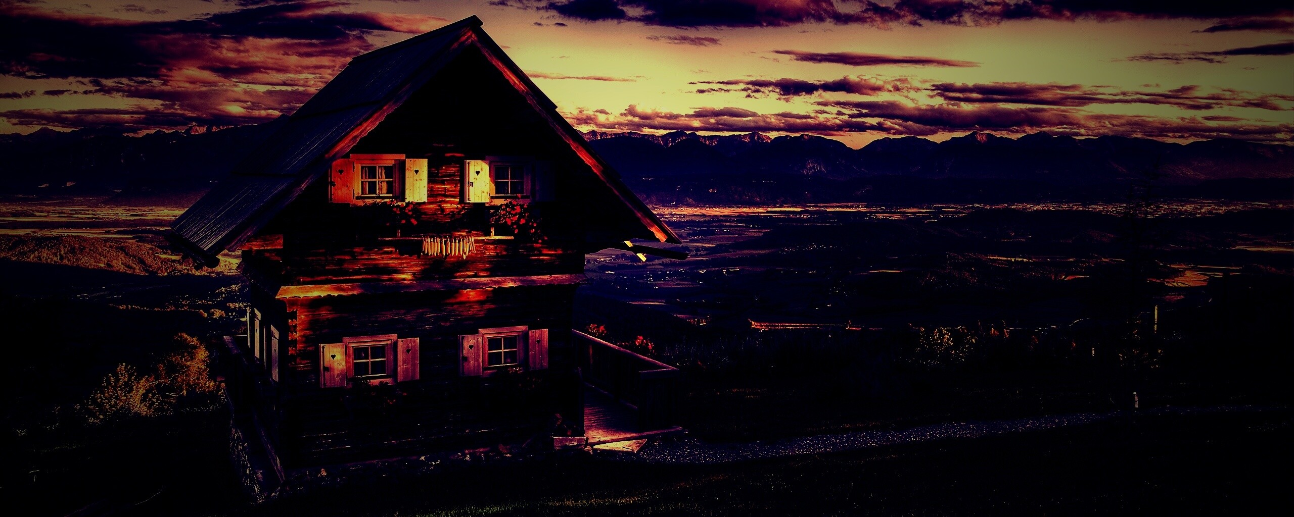 Старенький дом в Австрии обои