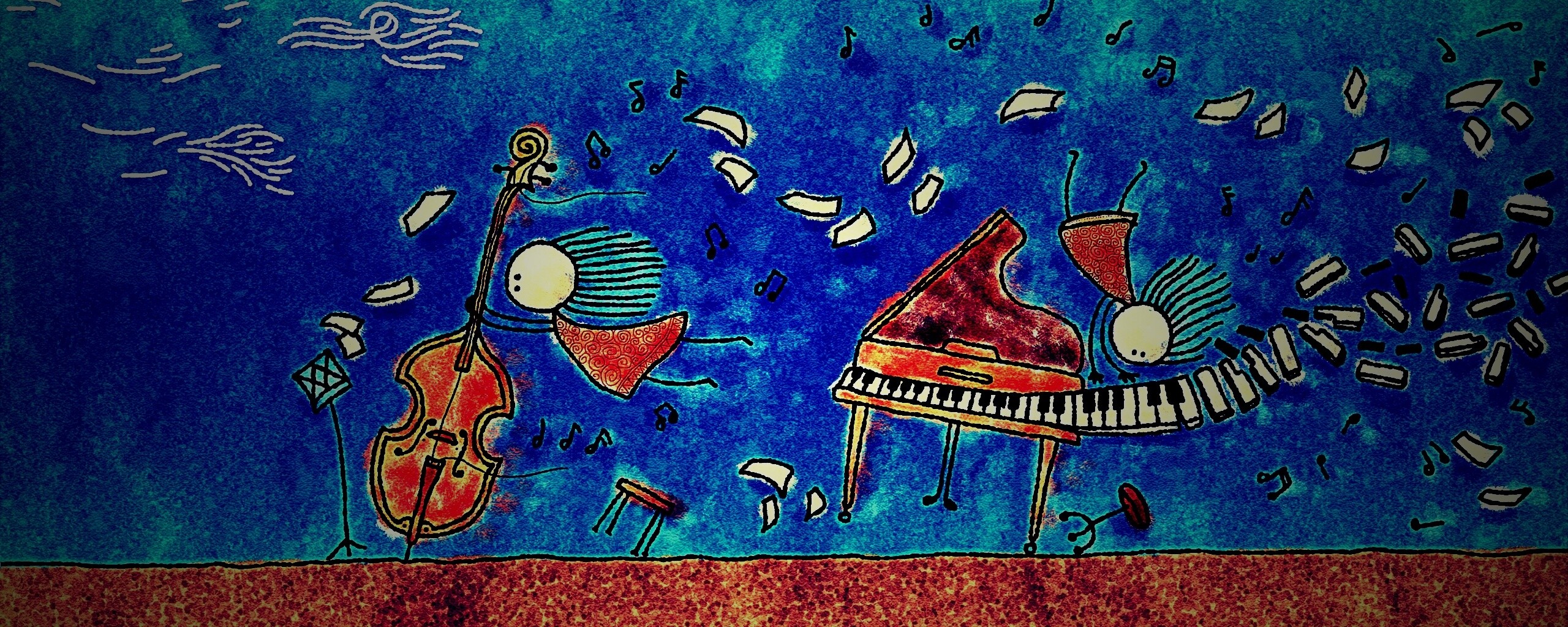 Воздушная инструментальная музыка обои