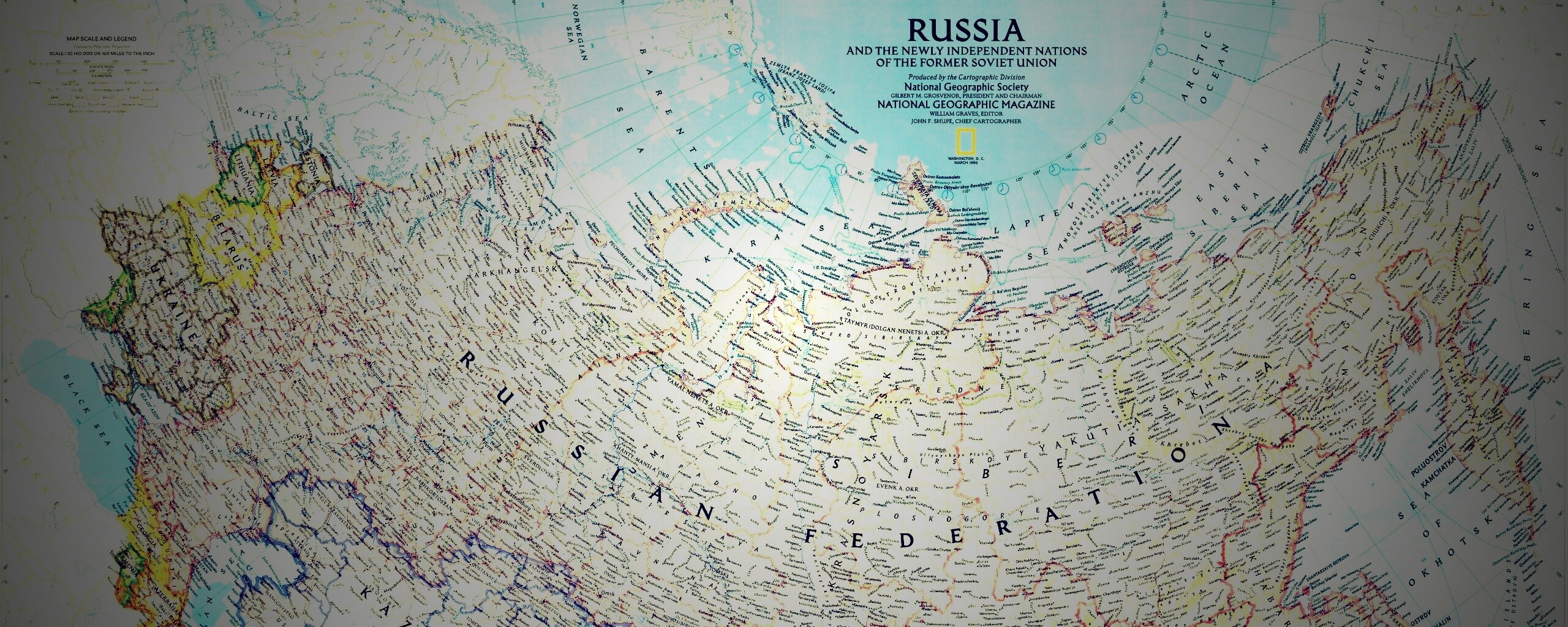 Карта России обои